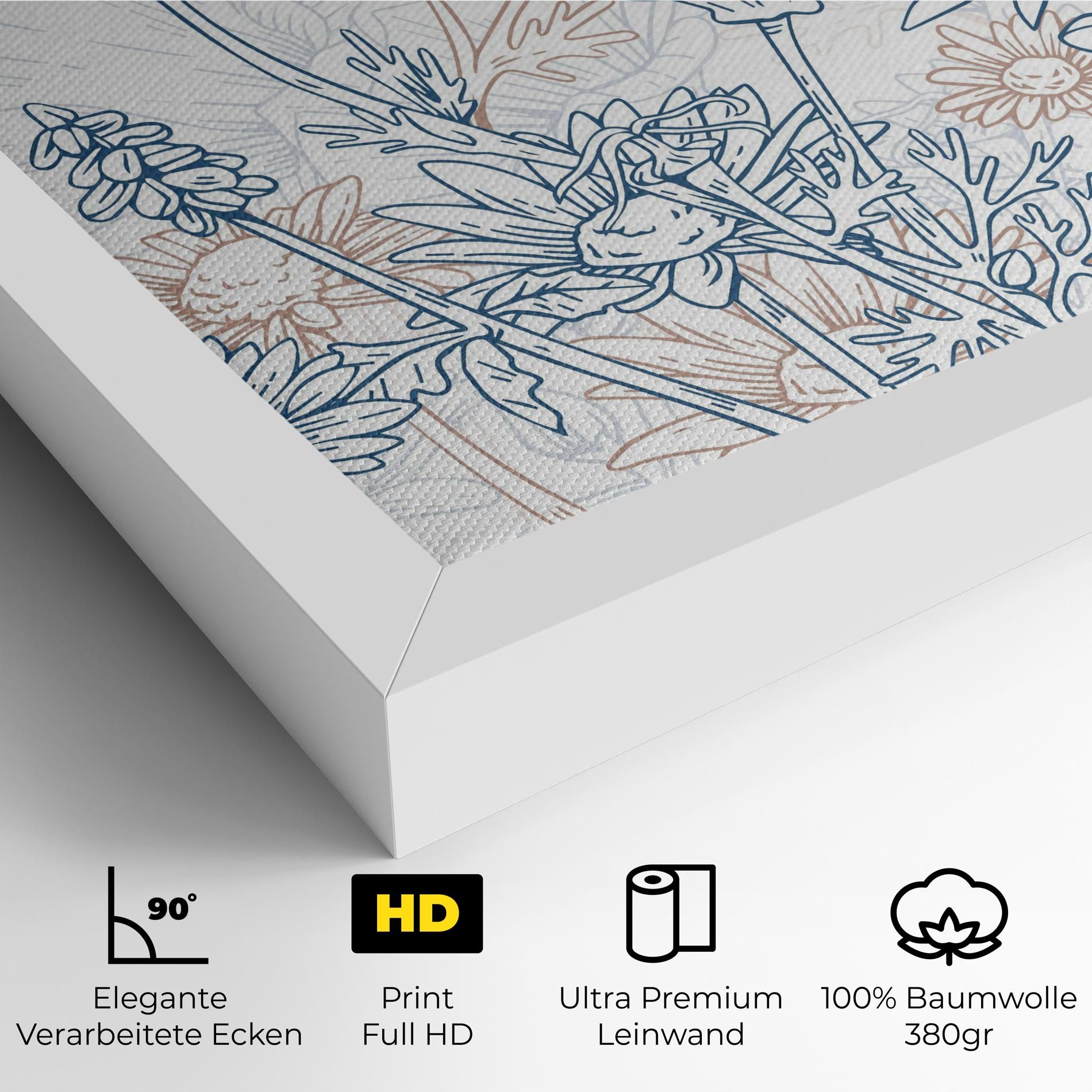 Cream Blue Line mockup 4