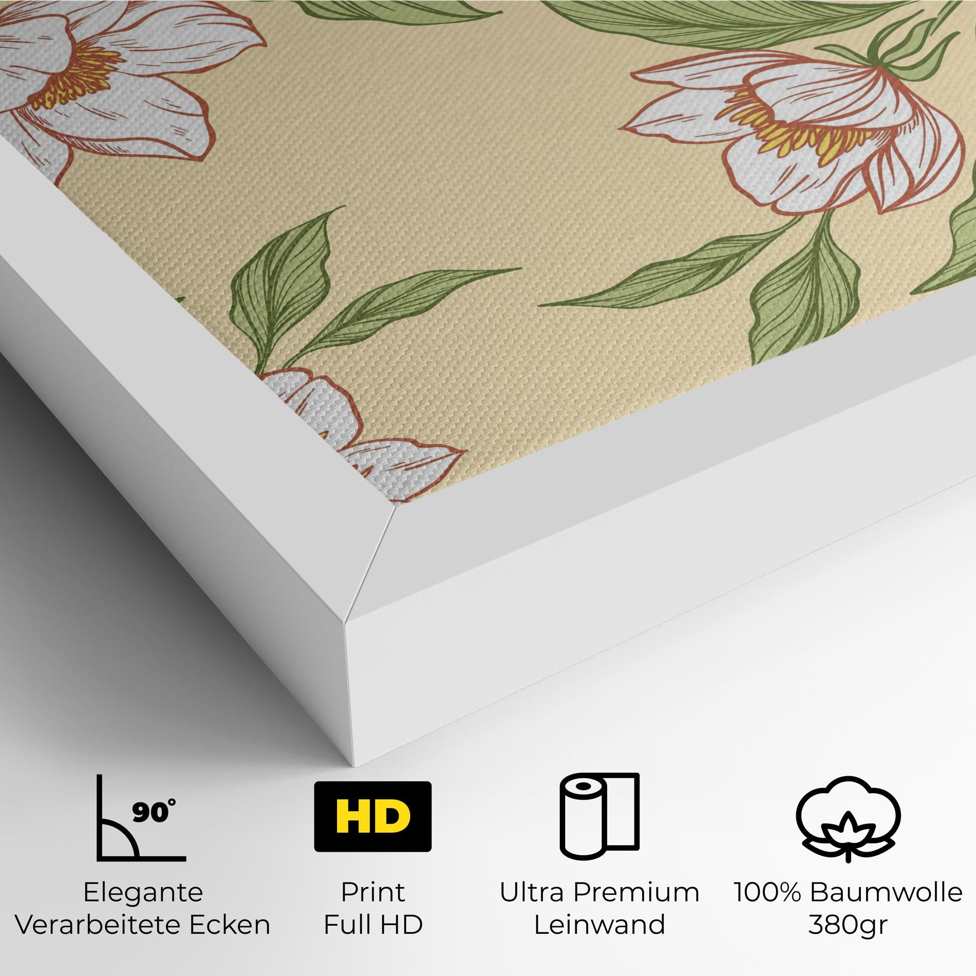 Cream Flower White mockup 4