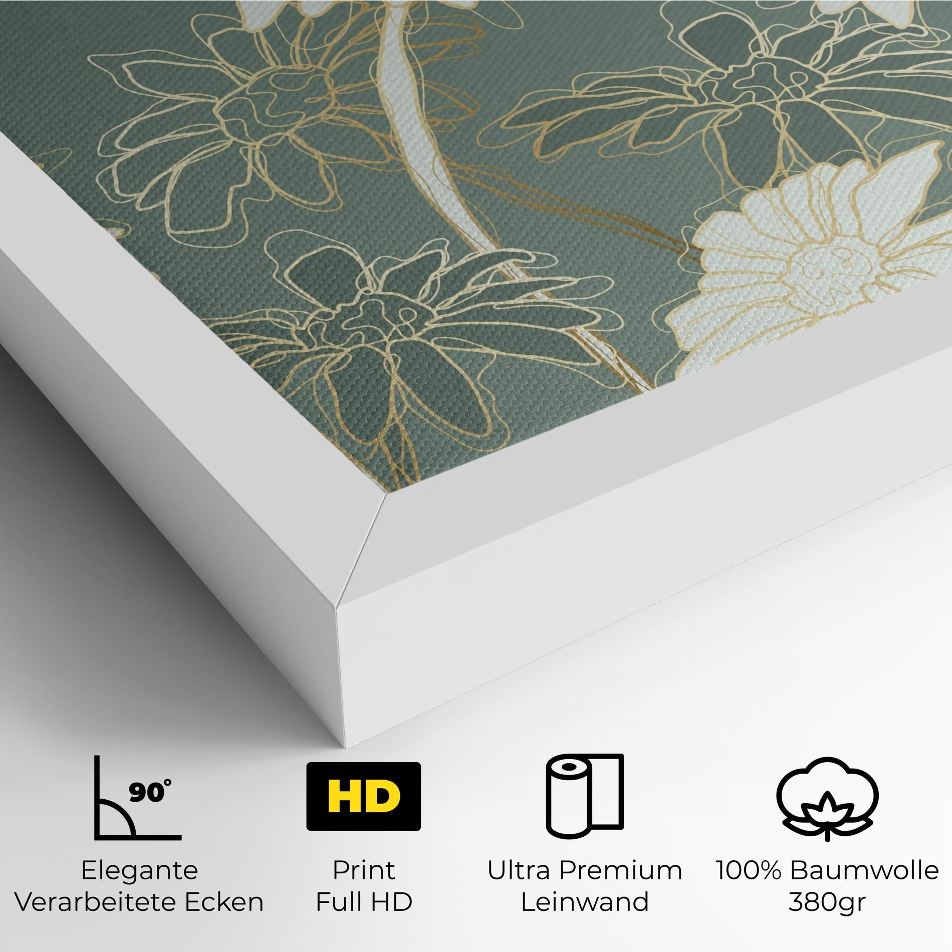 Gold Green Line mockup 4