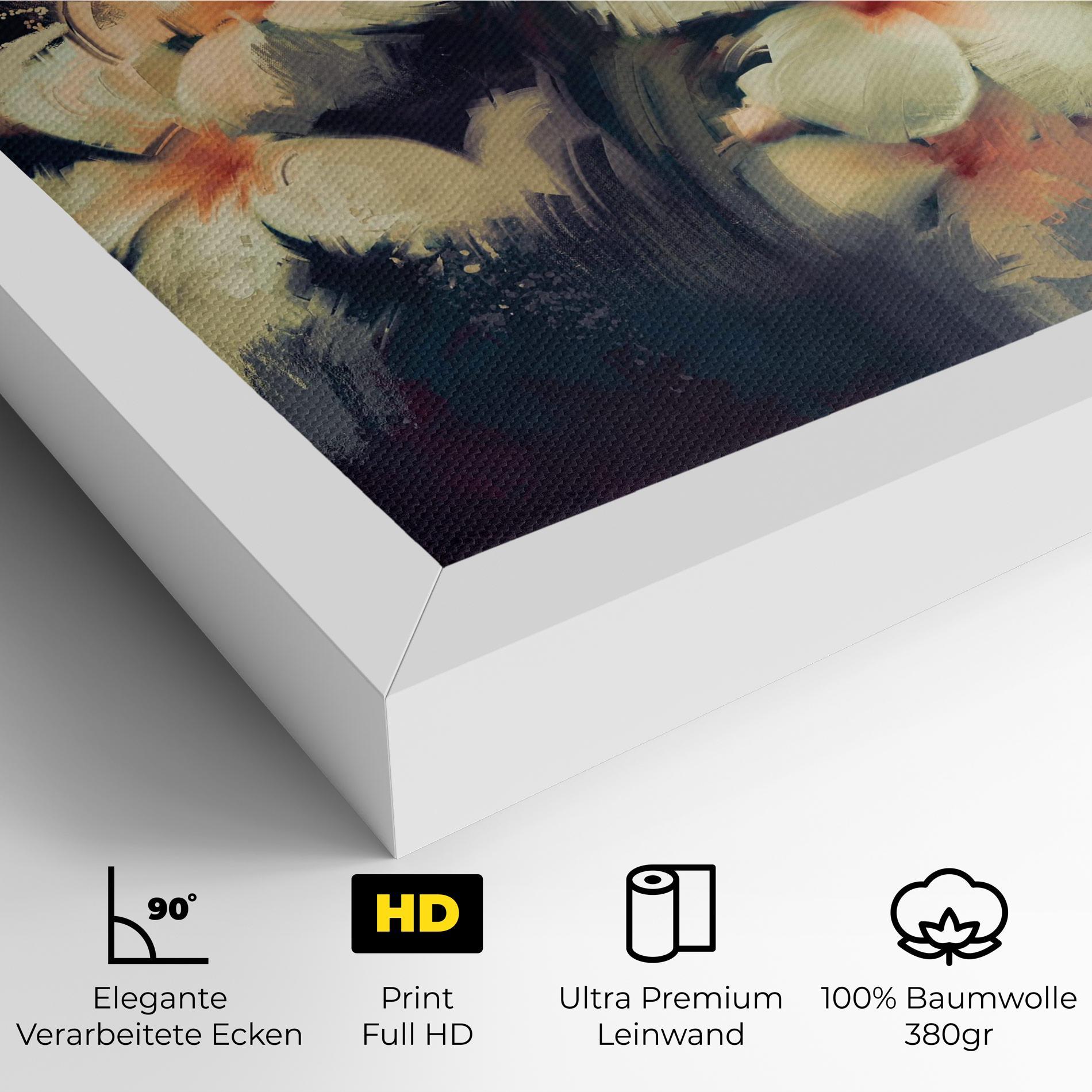 Leinwandbild White Lilys mockup 4