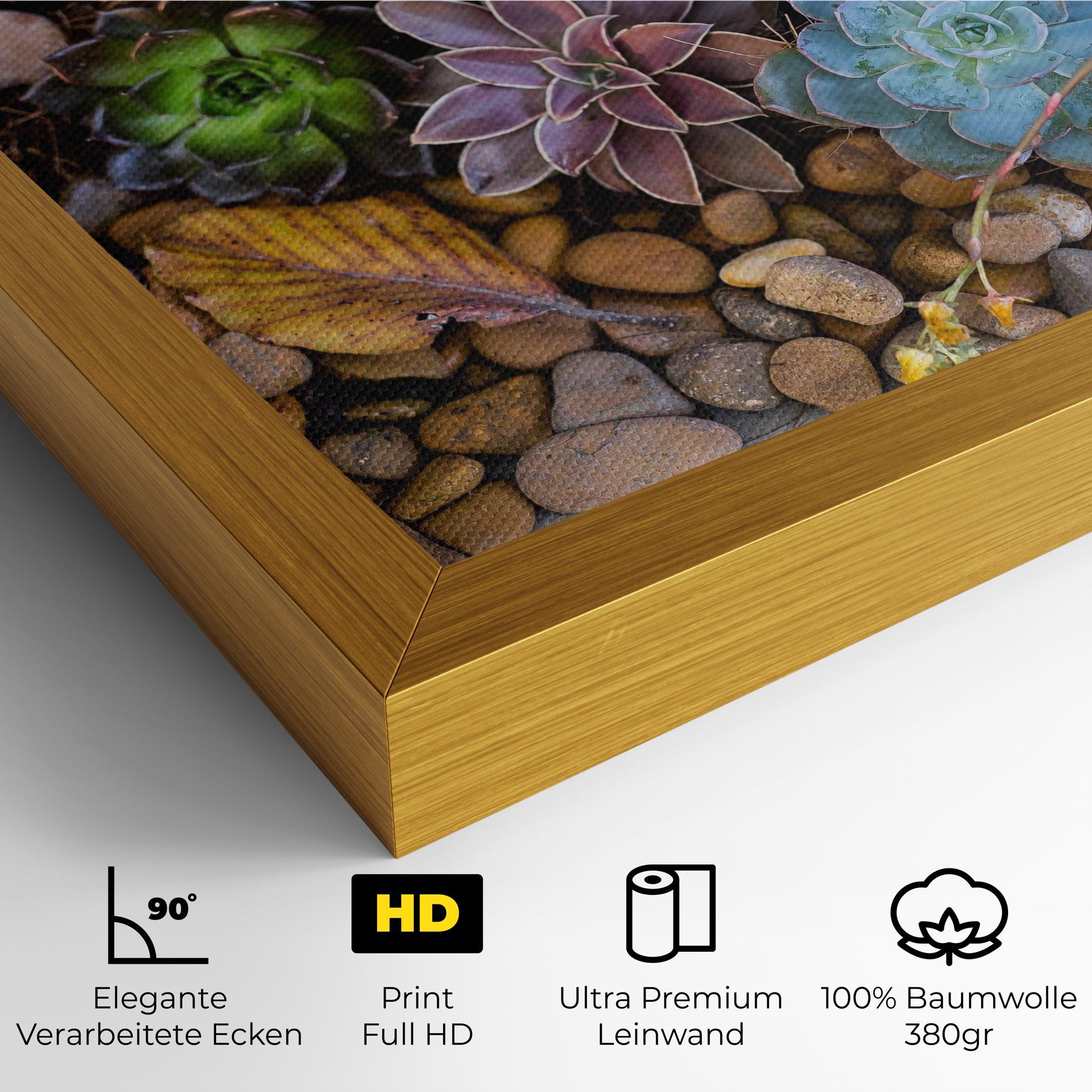 Leinwandbild Colorful Flowers mockup 4