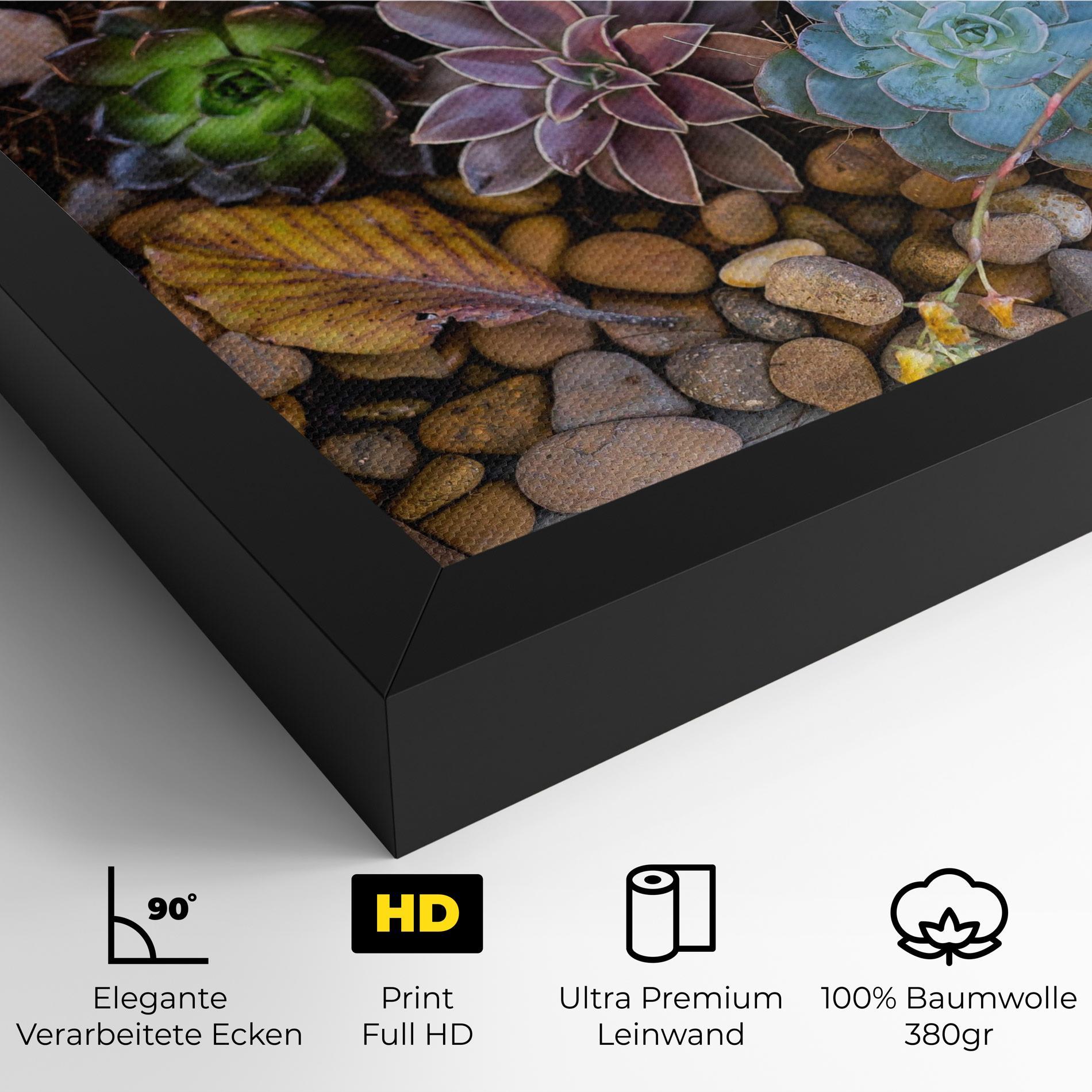 Leinwandbild Colorful Flowers mockup 4
