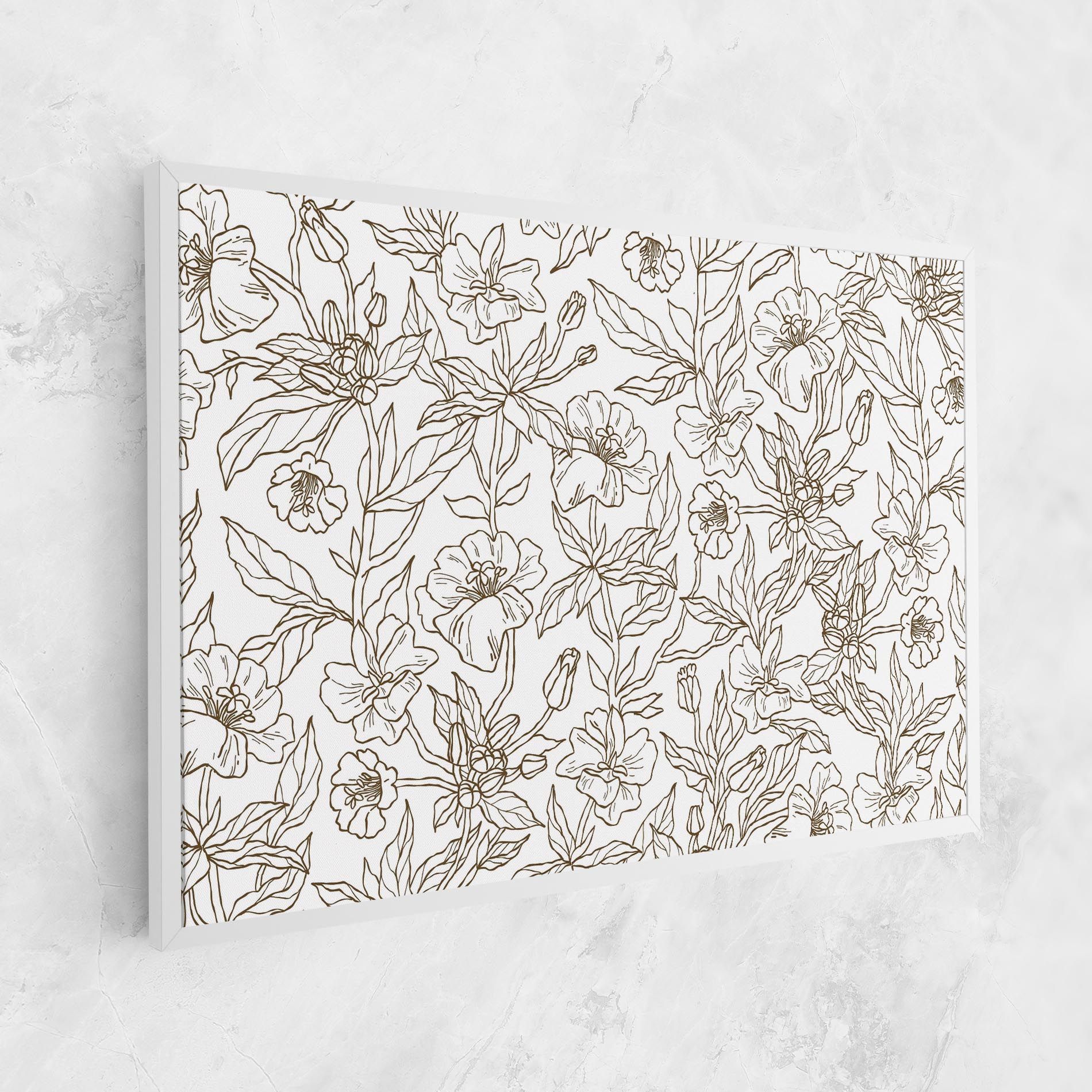 Cream Line Flowers mockup 1