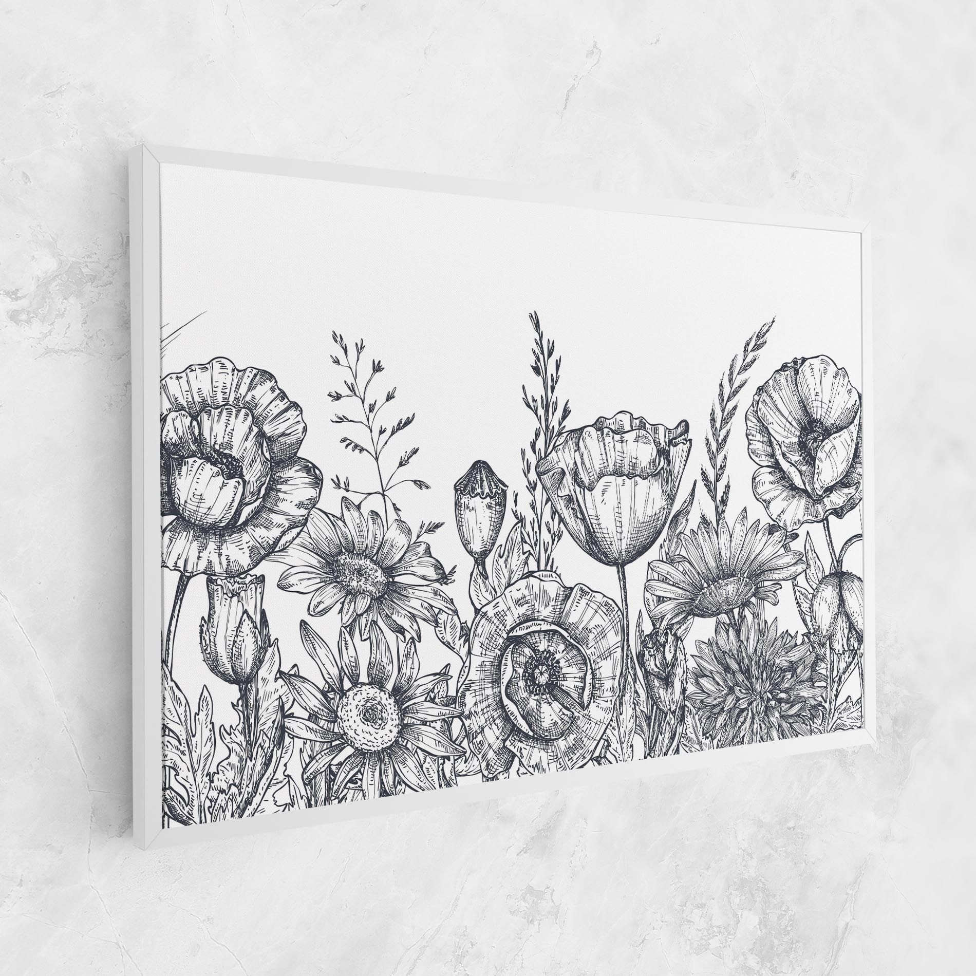 Flower Grey Line mockup 1