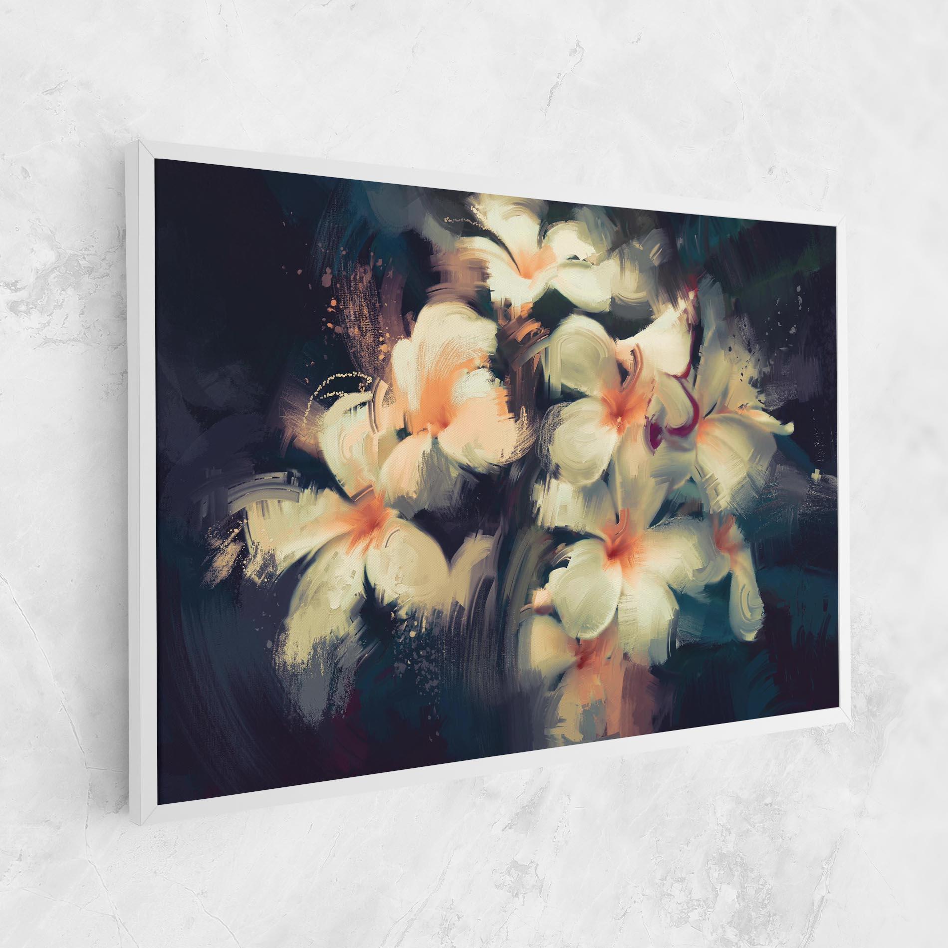Leinwandbild White Lilys mockup 1