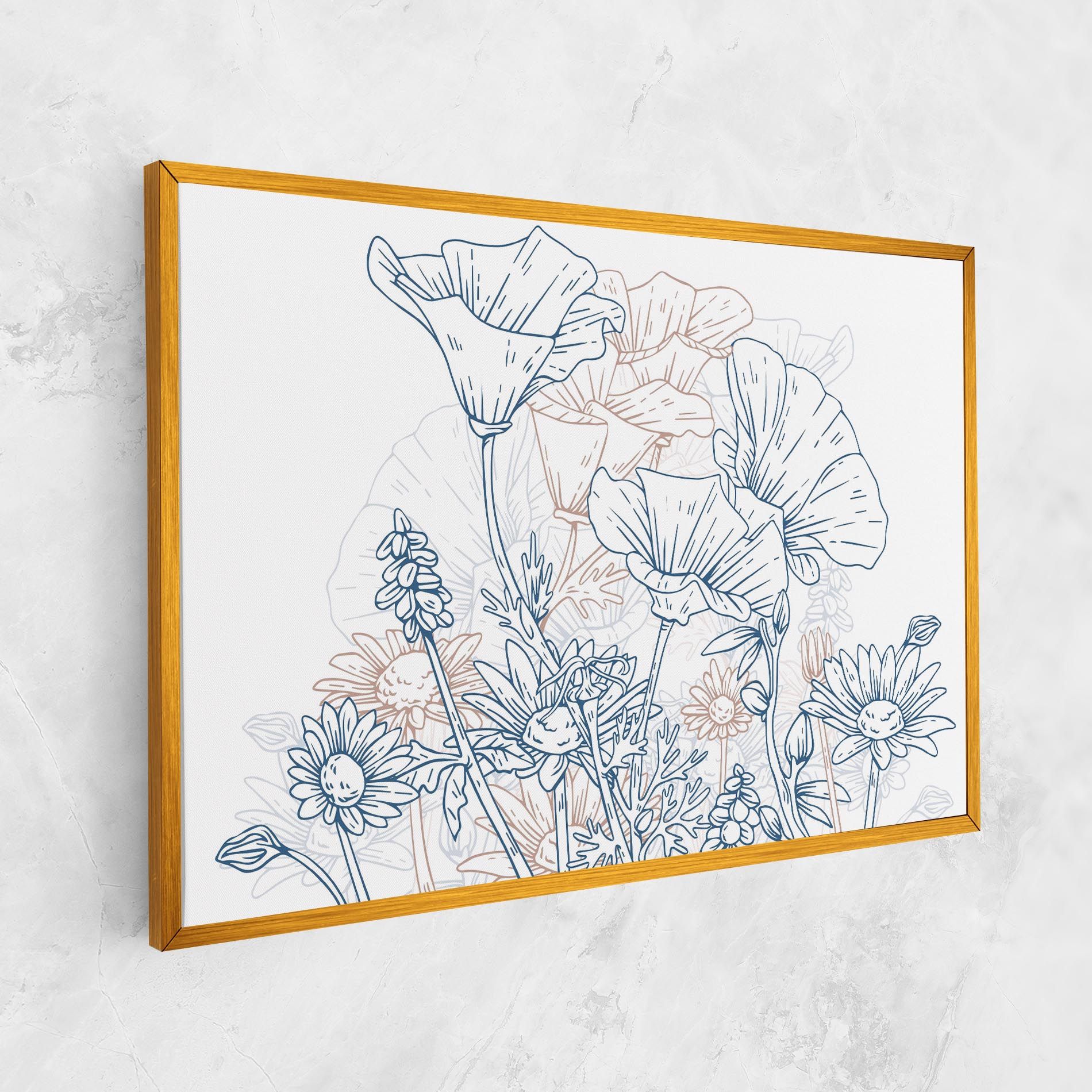 Cream Blue Line mockup 1