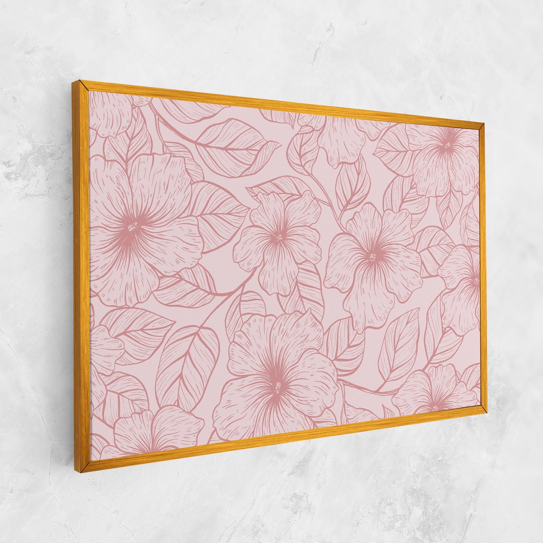 Pink Line Flower mockup 1