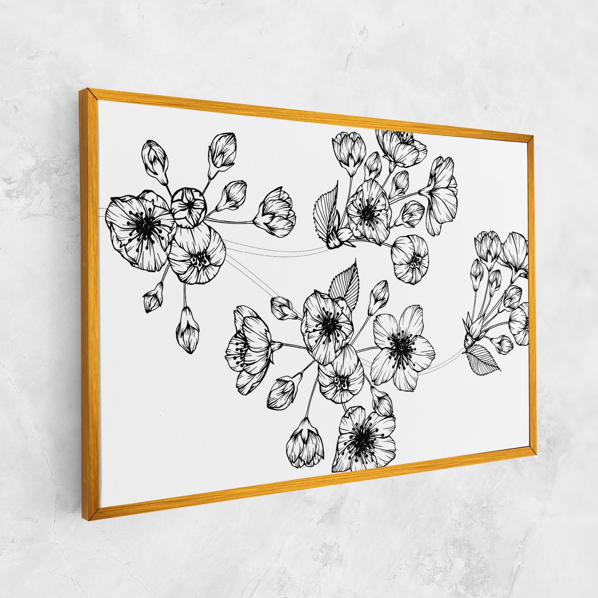 Leinwandbild Sakura Line mockup 1