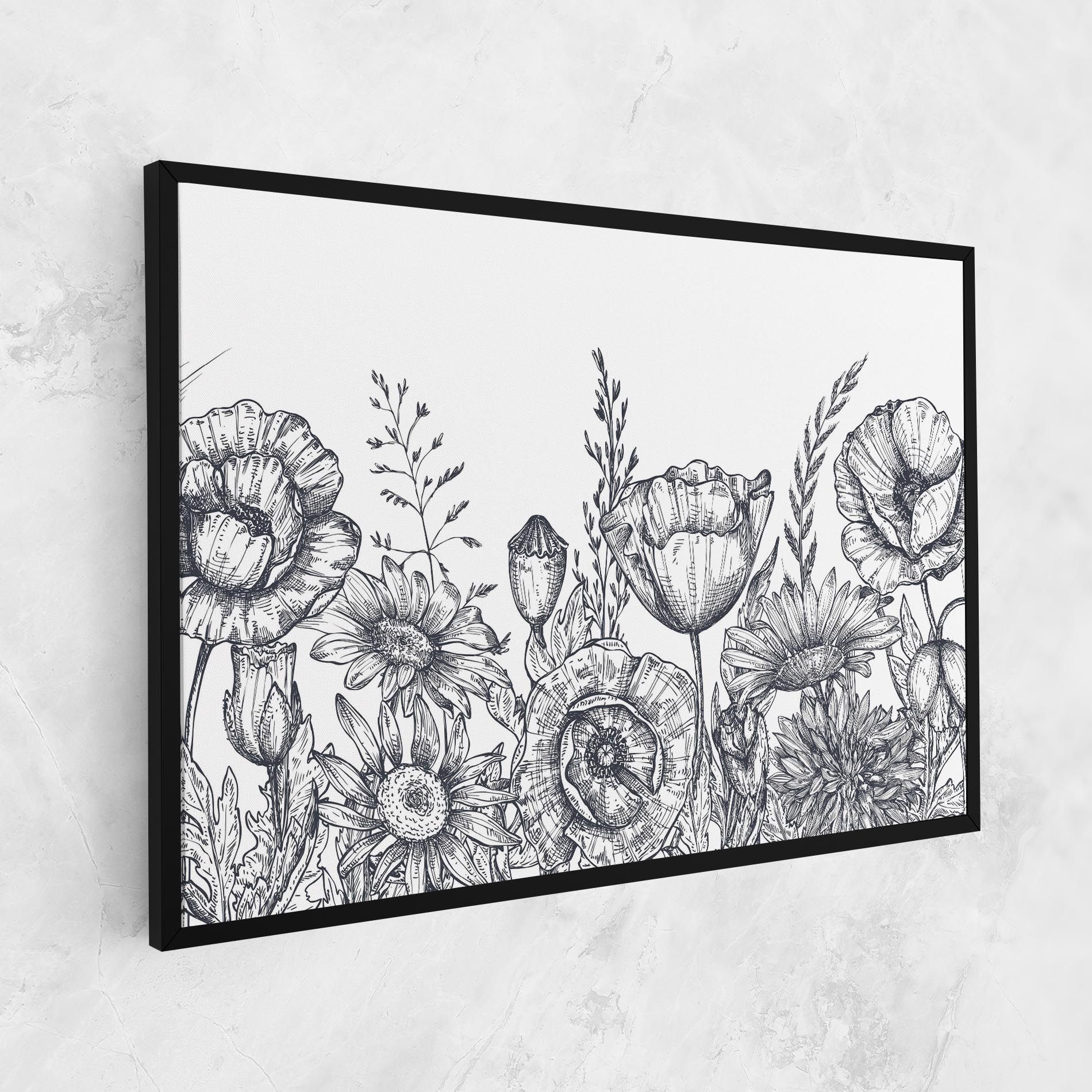Flower Grey Line mockup 1