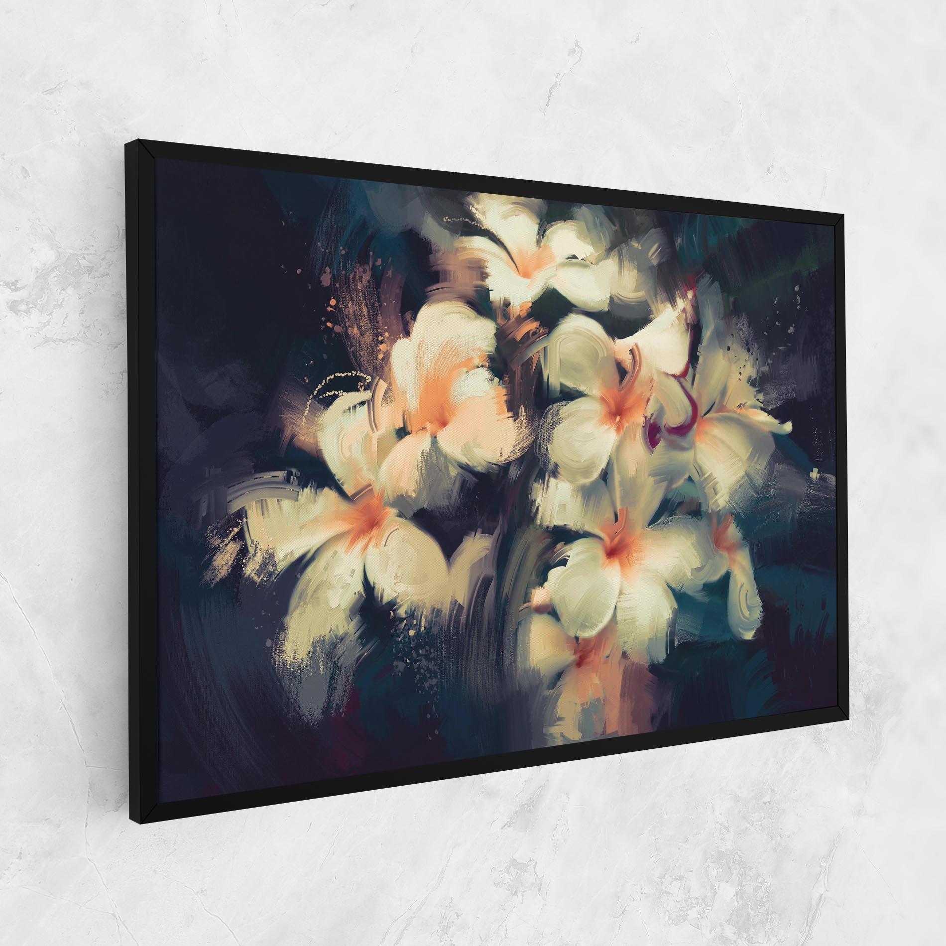 Leinwandbild White Lilys mockup 1