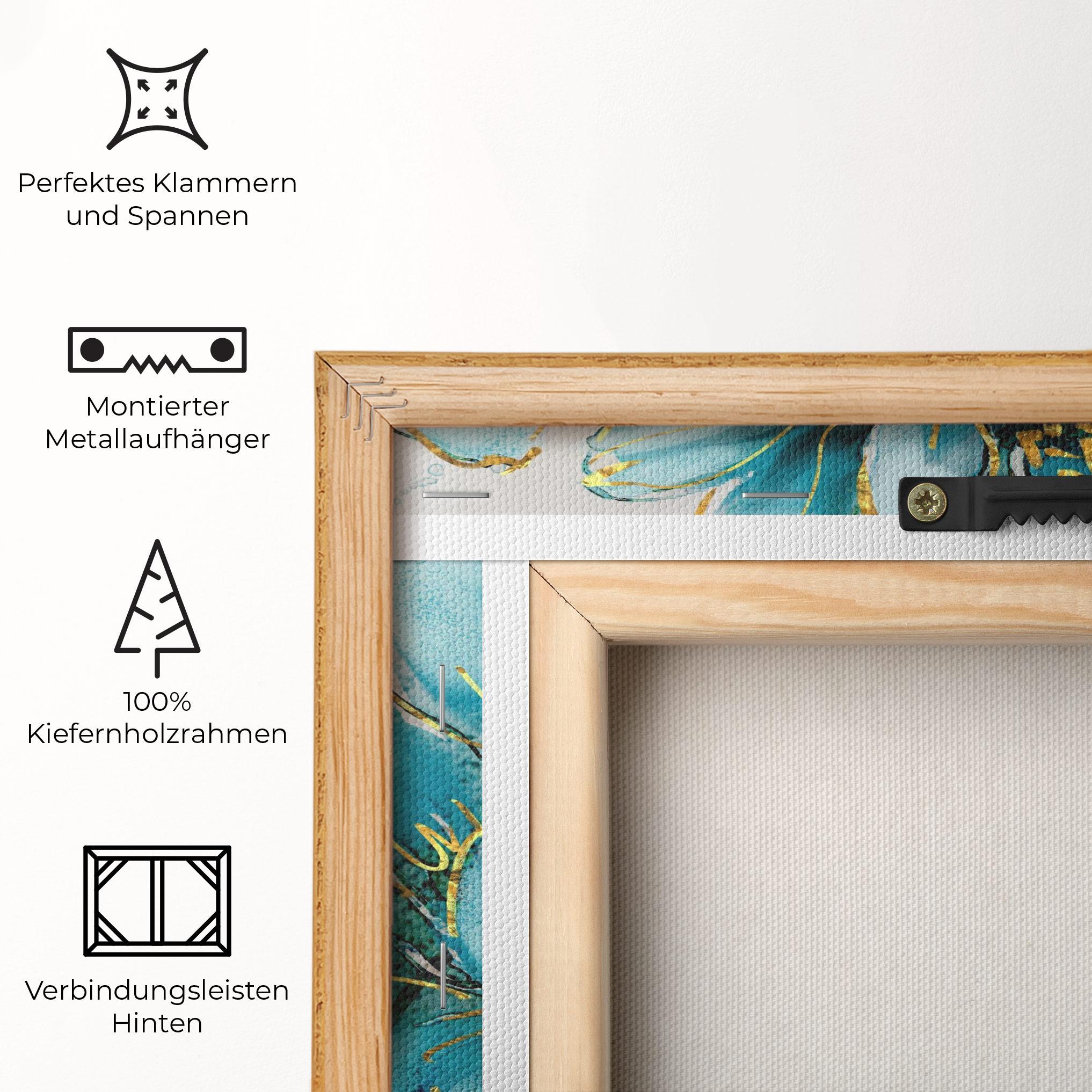Leinwandbild Bujori Albastri mockup 5