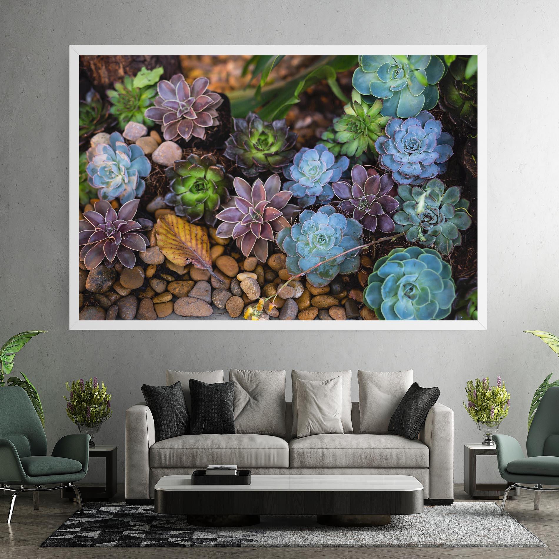 Leinwandbild Colorful Flowers mockup 7