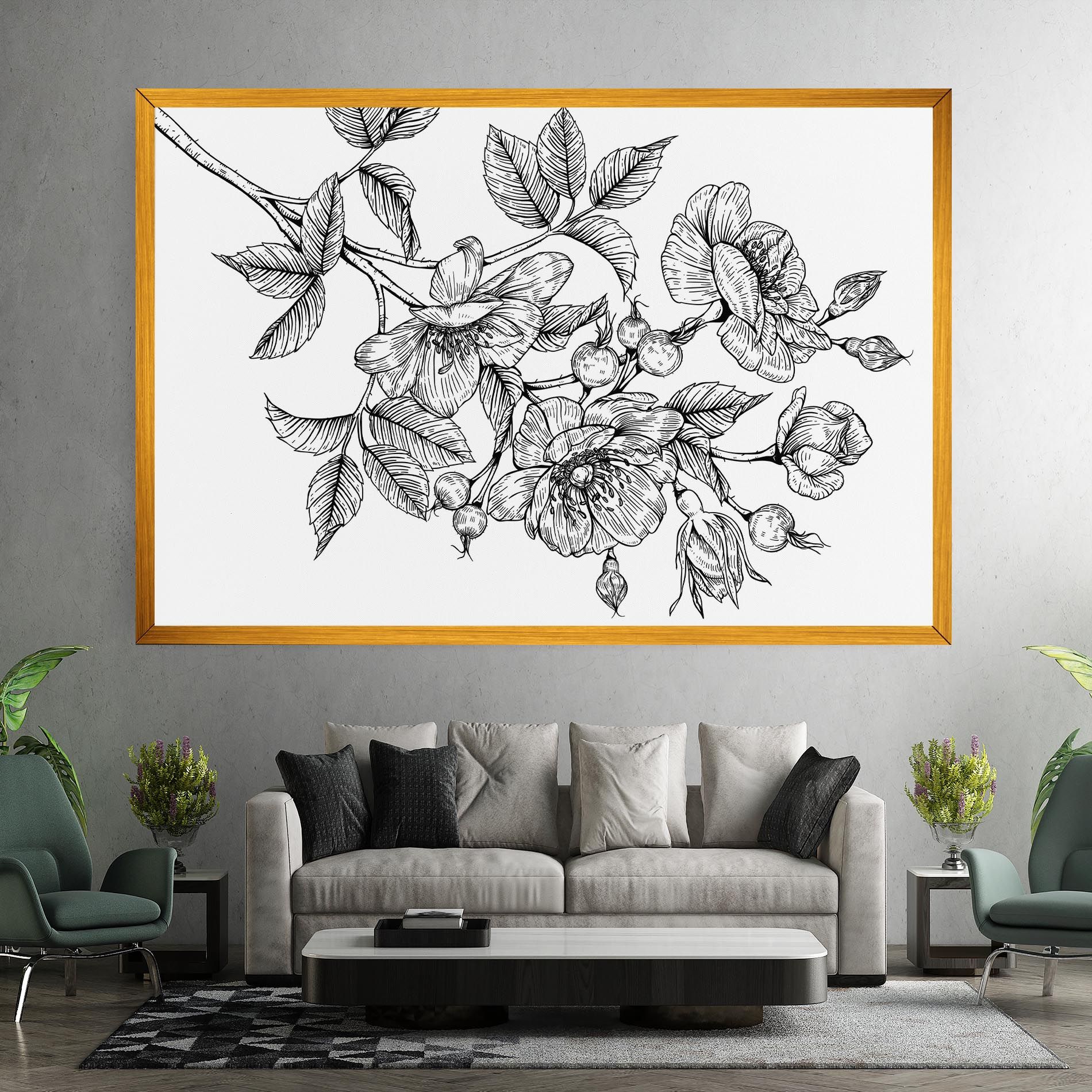 Rose Black Line mockup 7