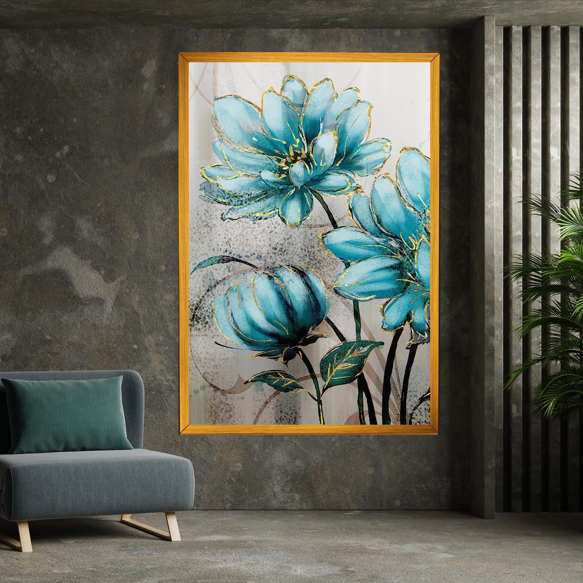 Leinwandbild Bujori Albastri mockup 7