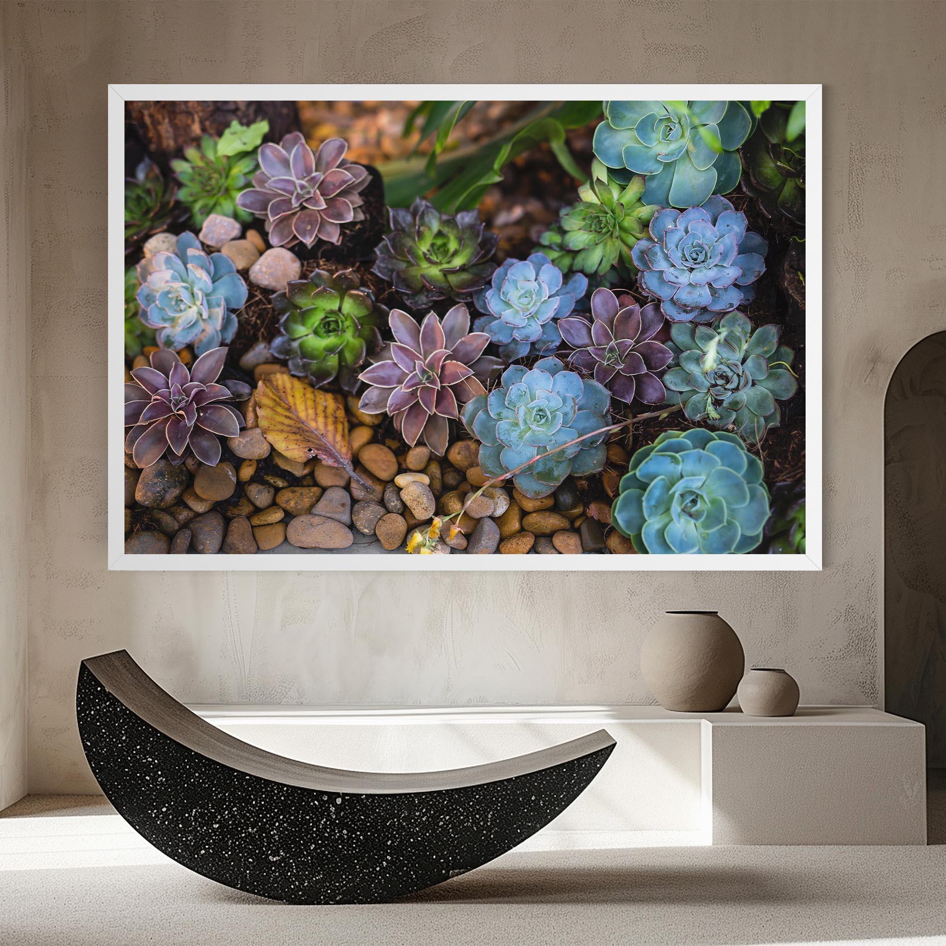 Leinwandbild Colorful Flowers mockup 8
