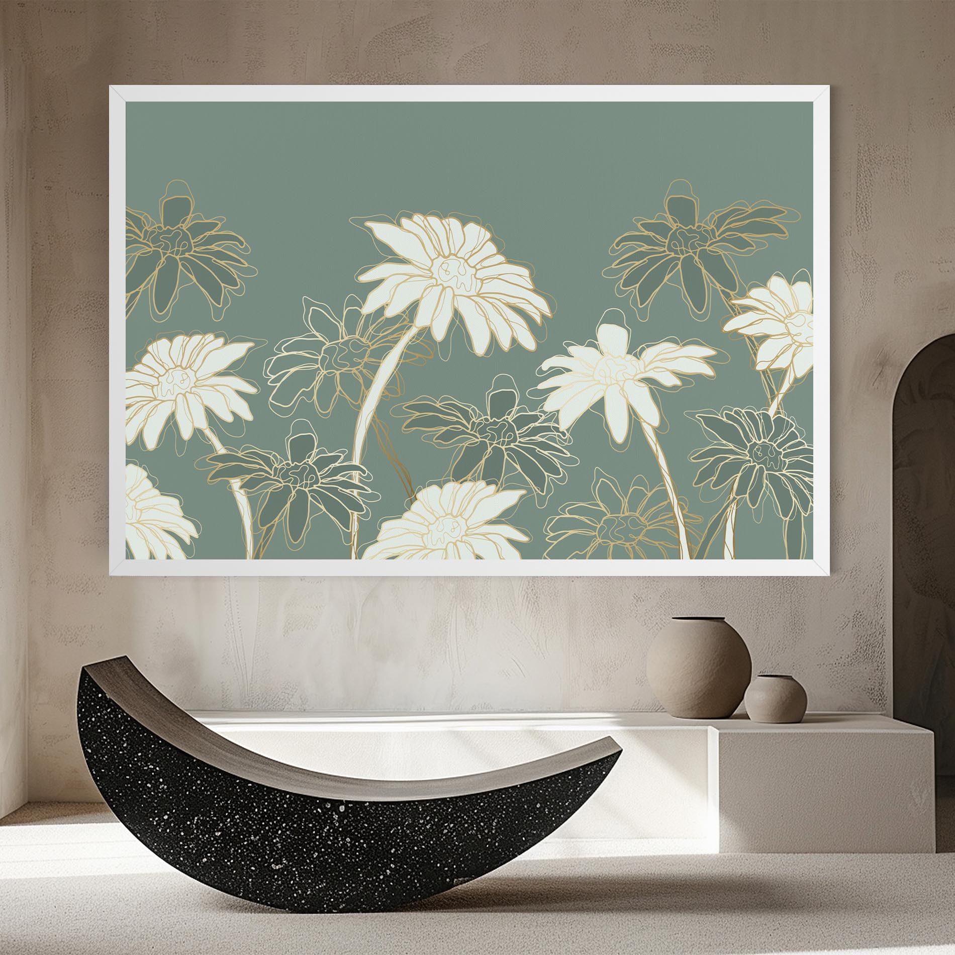 Gold Green Line mockup 8