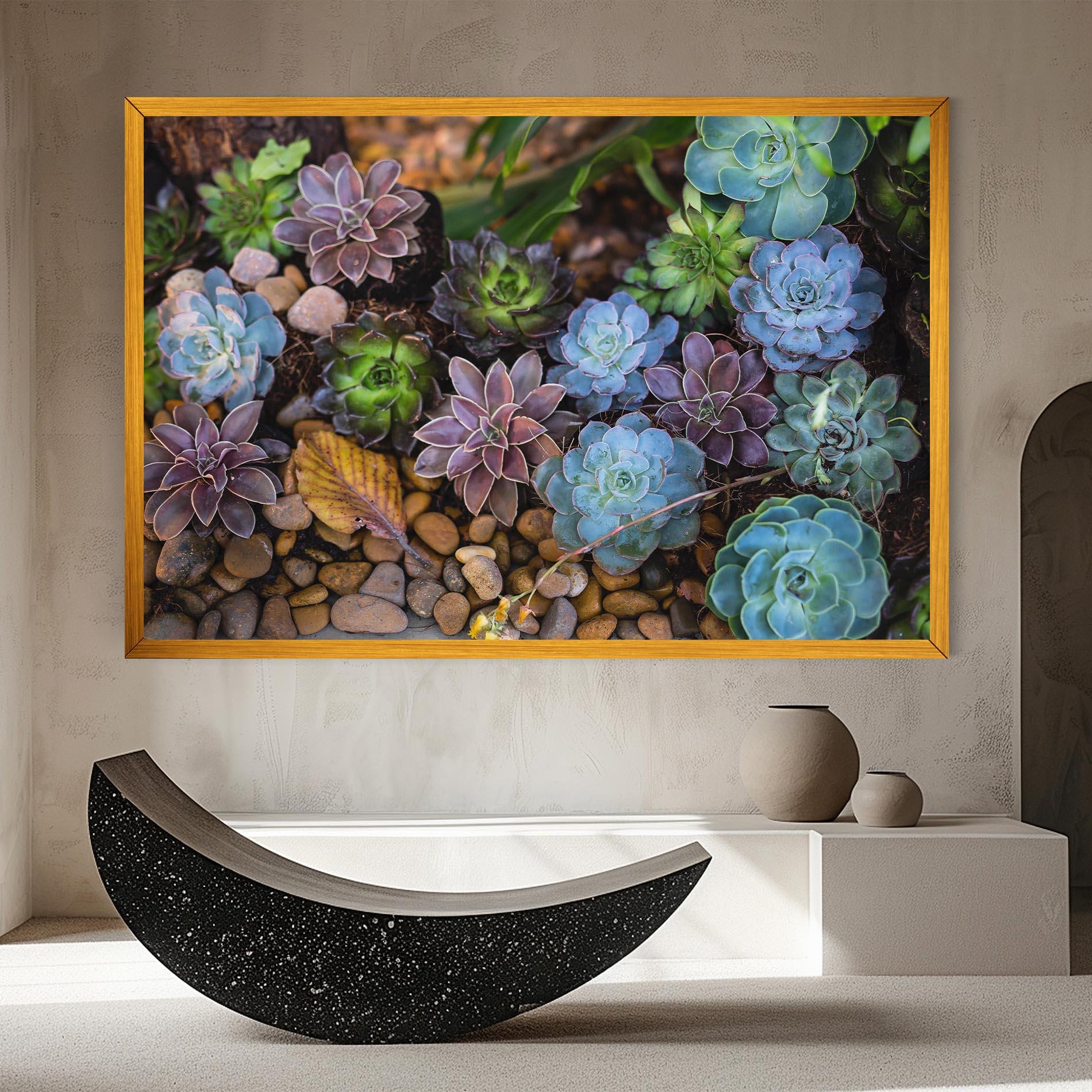 Leinwandbild Colorful Flowers mockup 8