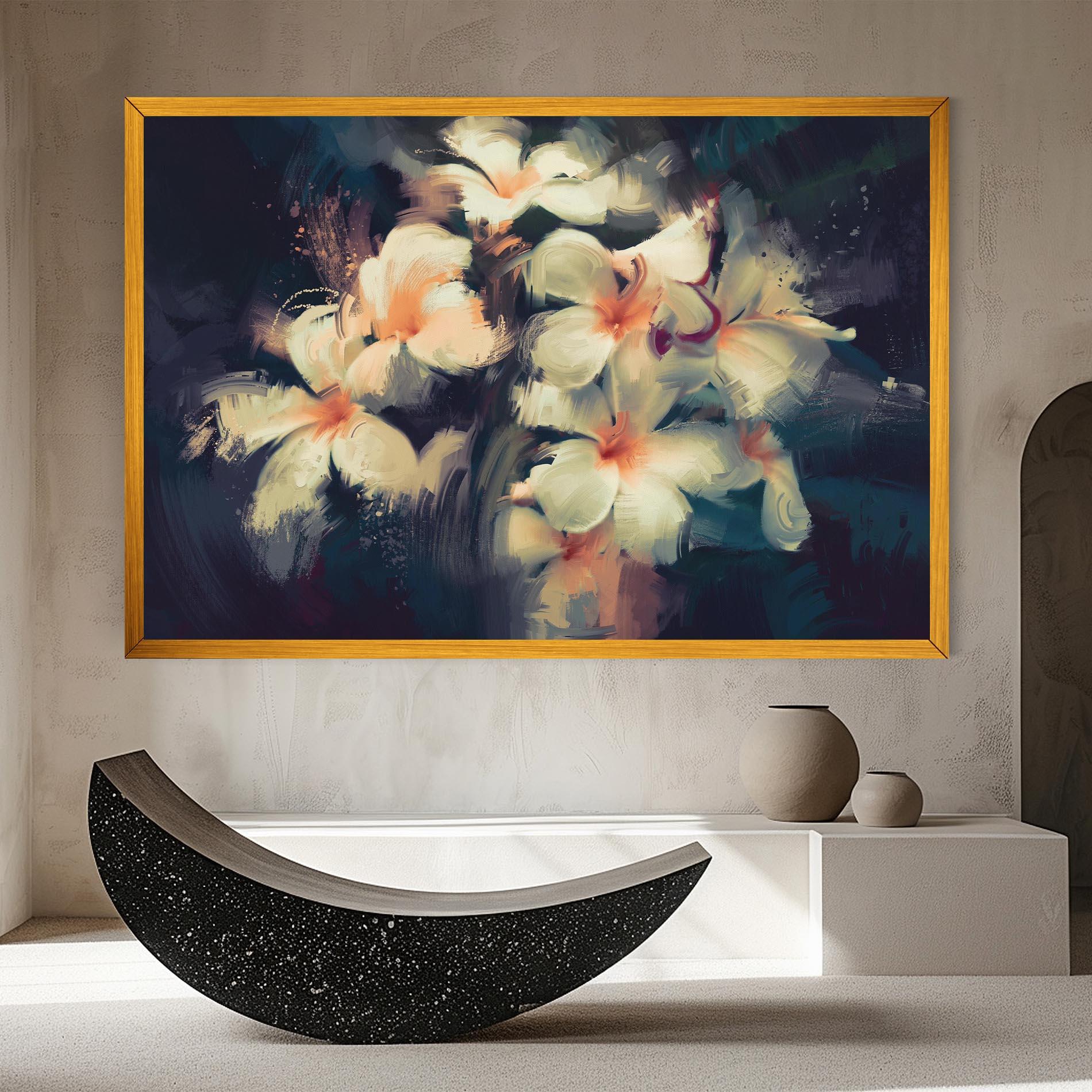 Leinwandbild White Lilys mockup 8