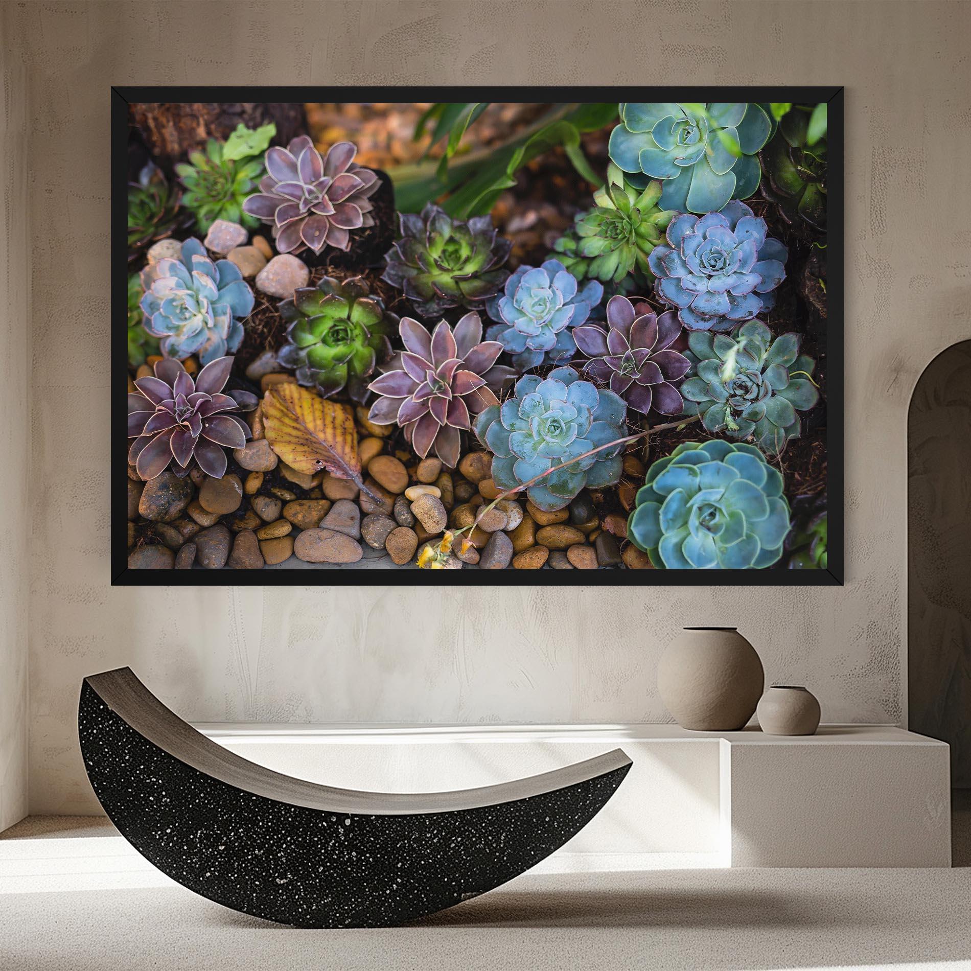 Leinwandbild Colorful Flowers mockup 8