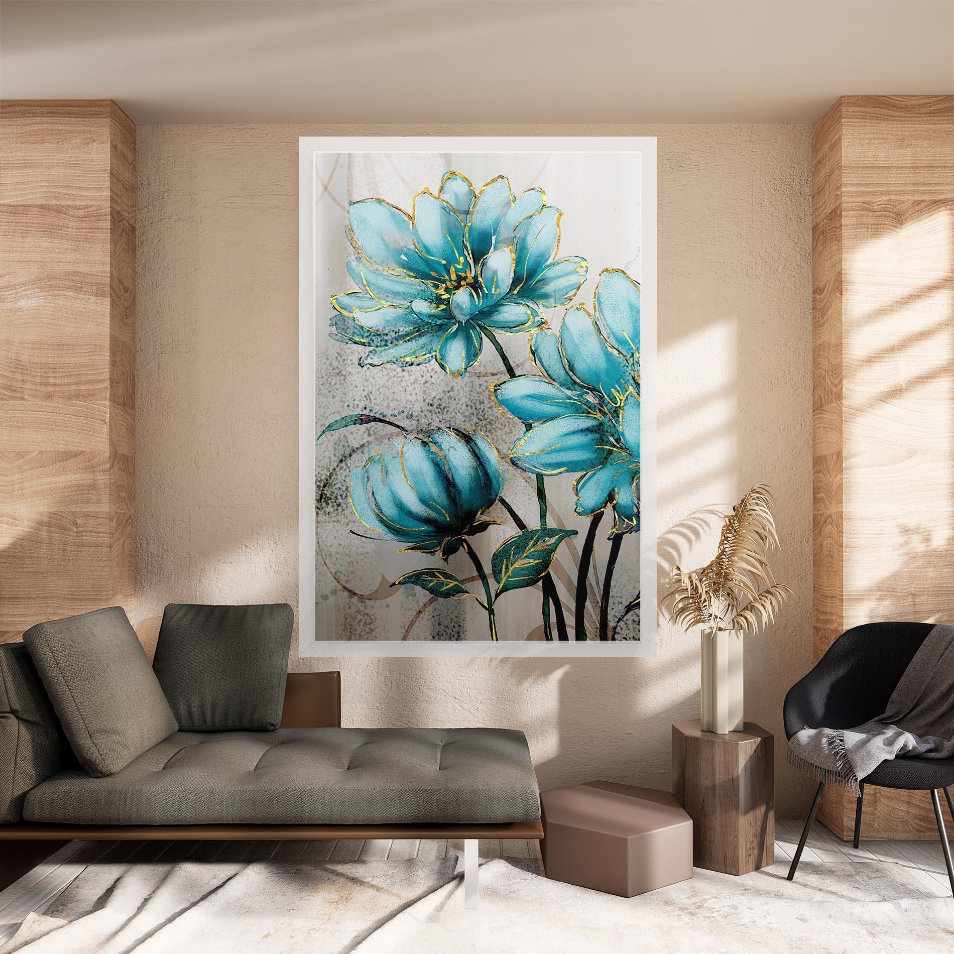 Leinwandbild Bujori Albastri mockup 8