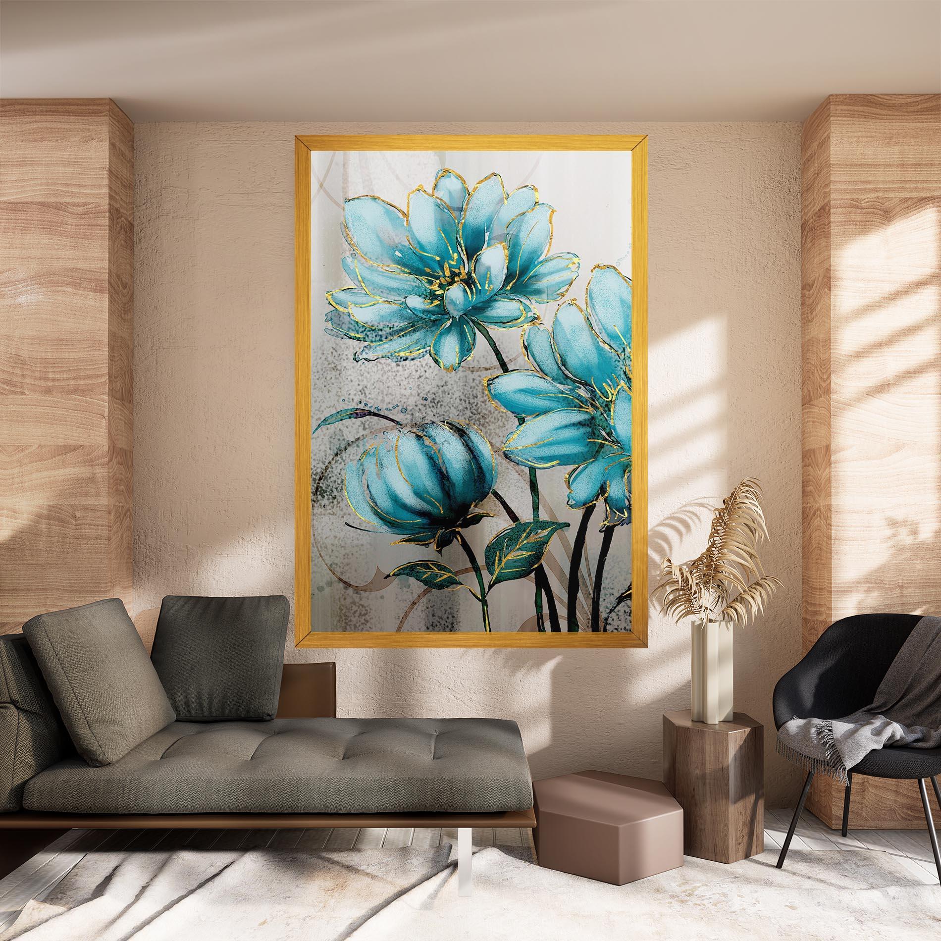 Leinwandbild Bujori Albastri mockup 8