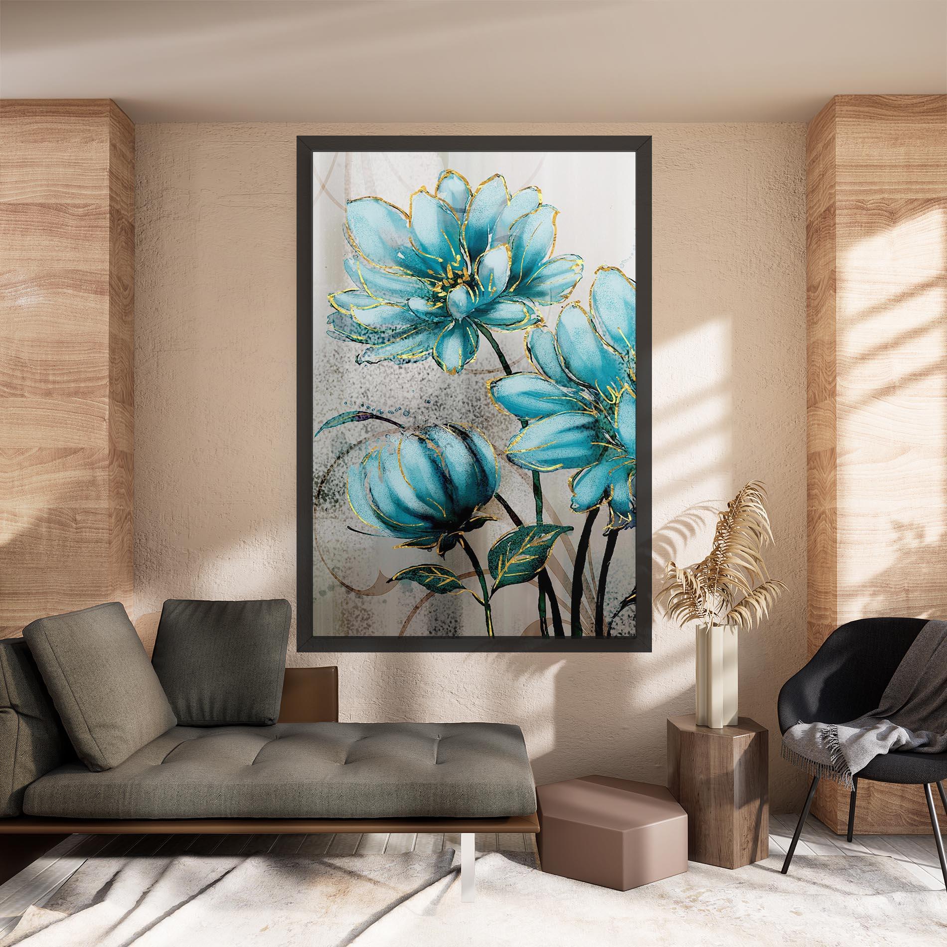 Leinwandbild Bujori Albastri mockup 8