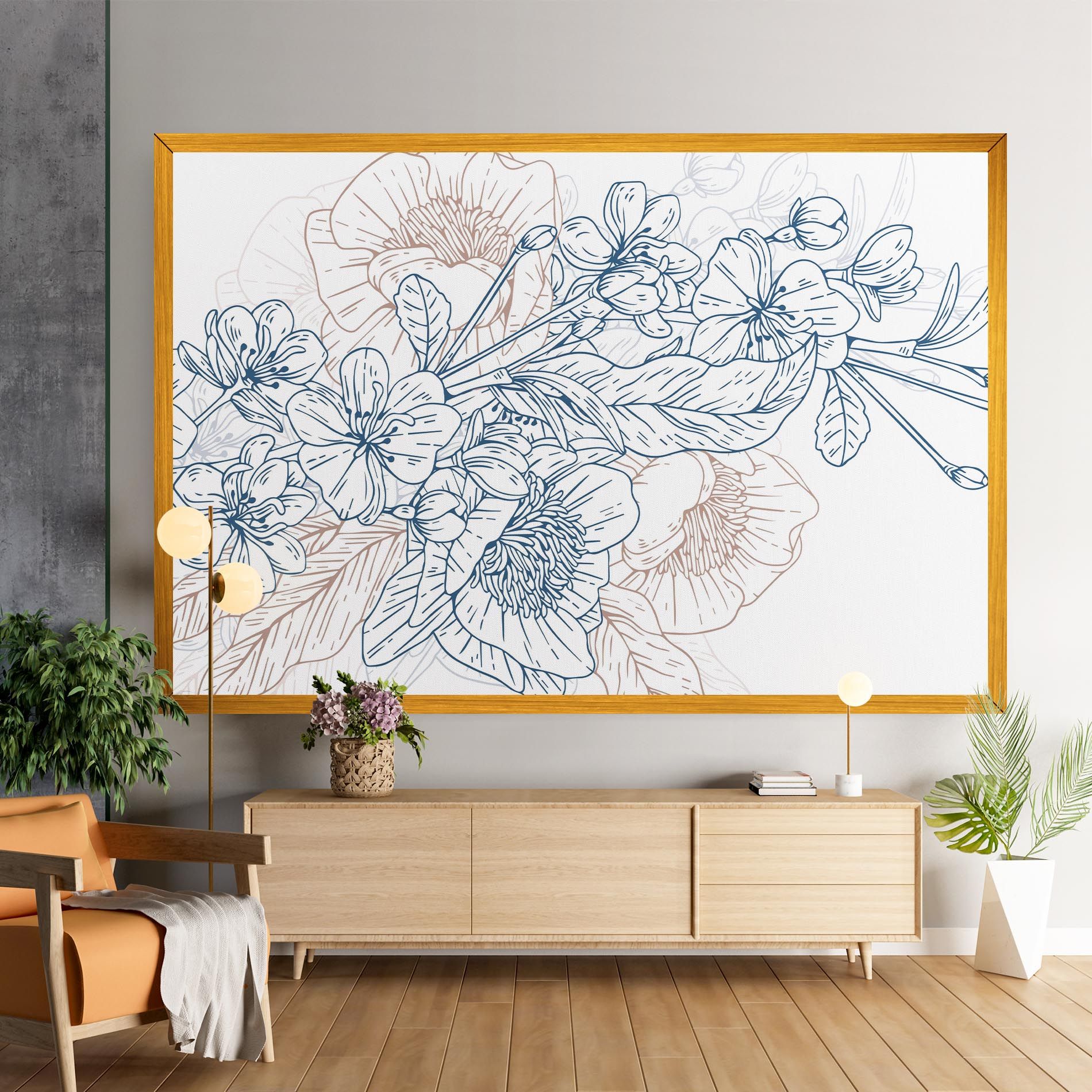 Blue Cream Line mockup 9