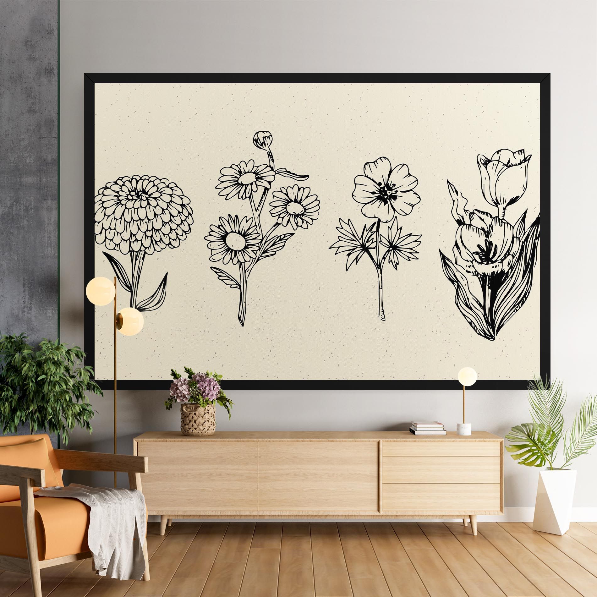 Black Line Cream mockup 9