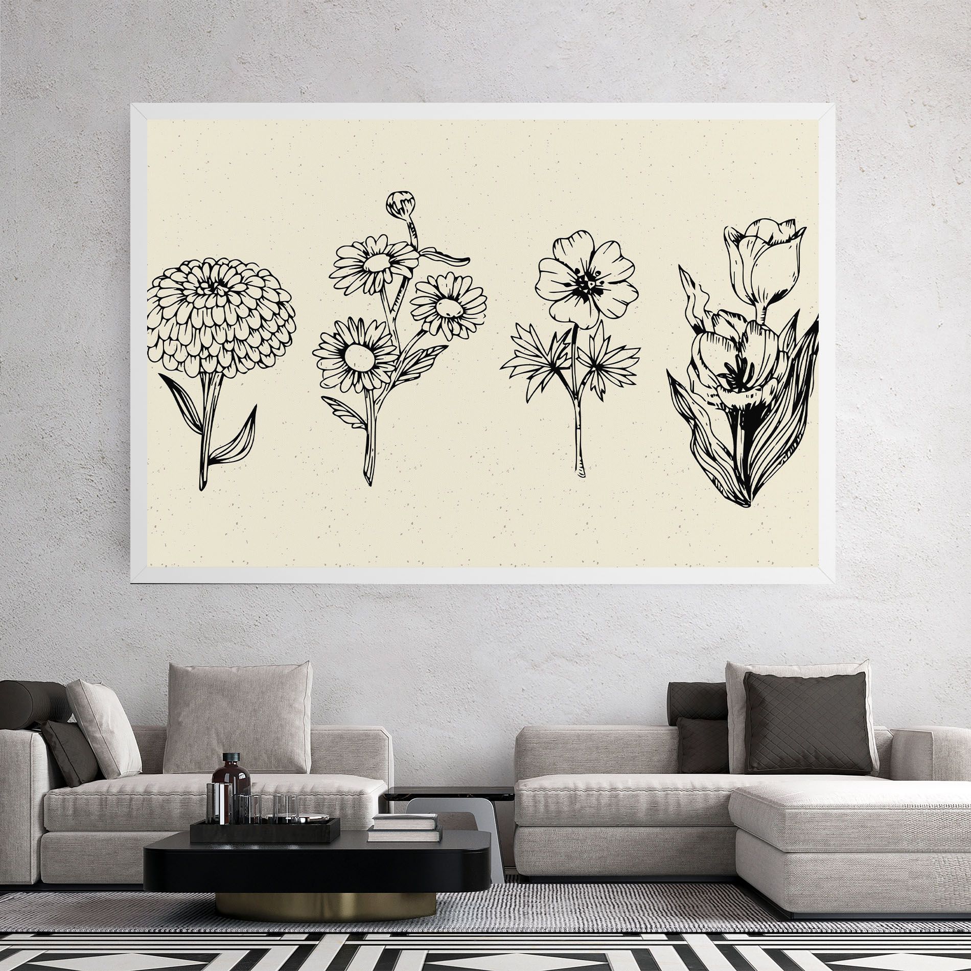 Black Line Cream mockup 2