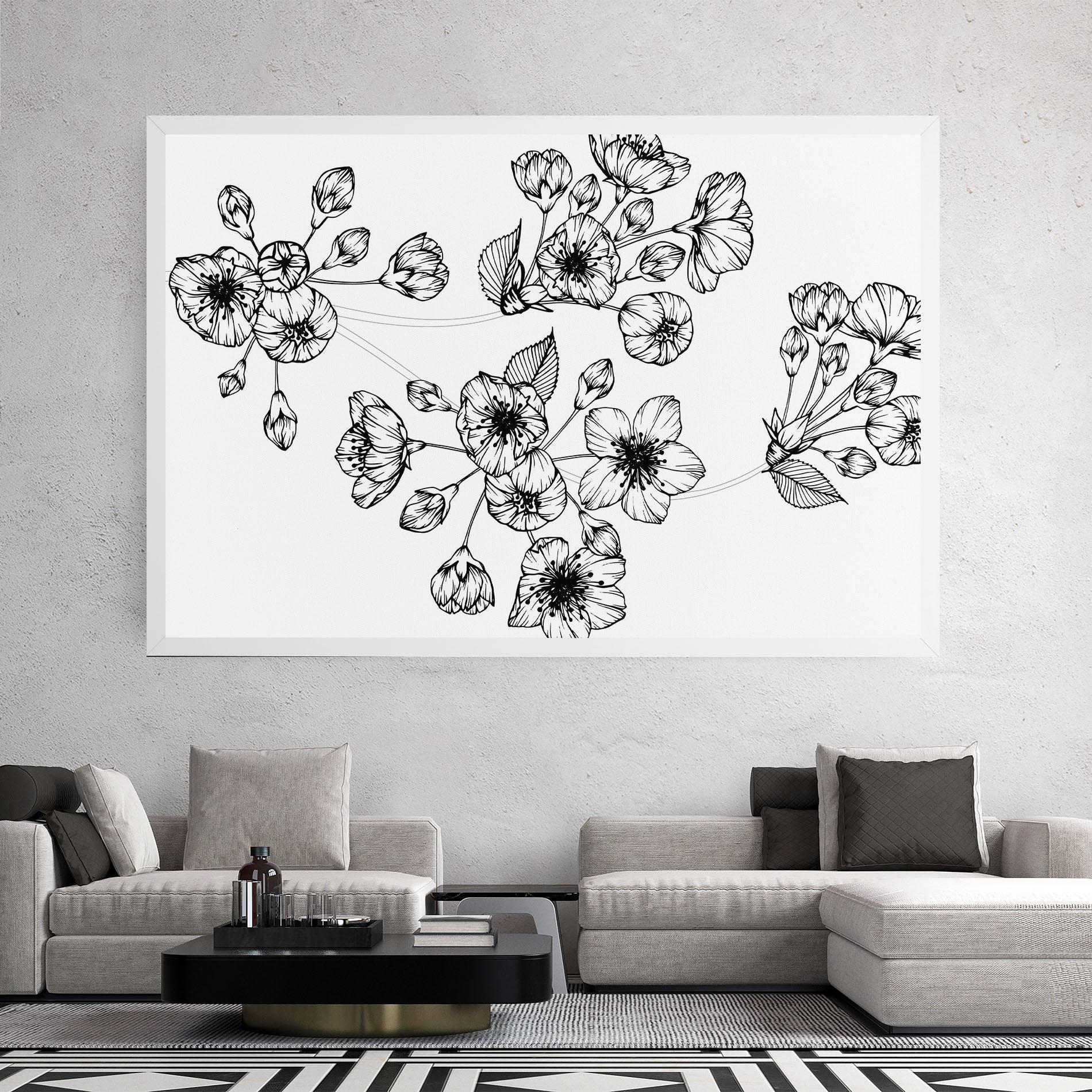 Leinwandbild Sakura Line mockup 2