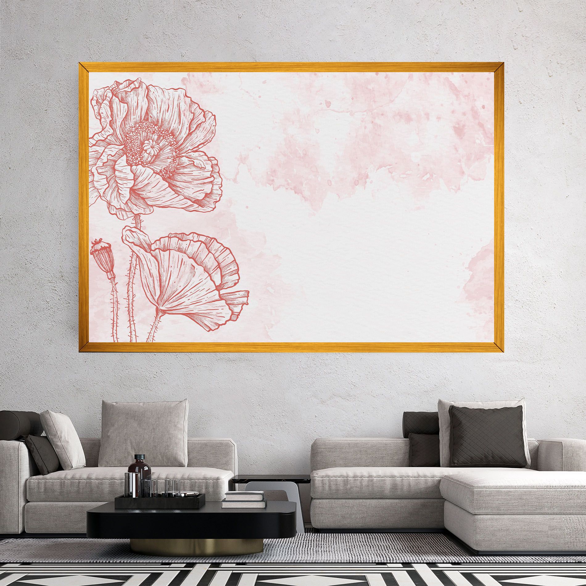 Red Poppy Line mockup 2