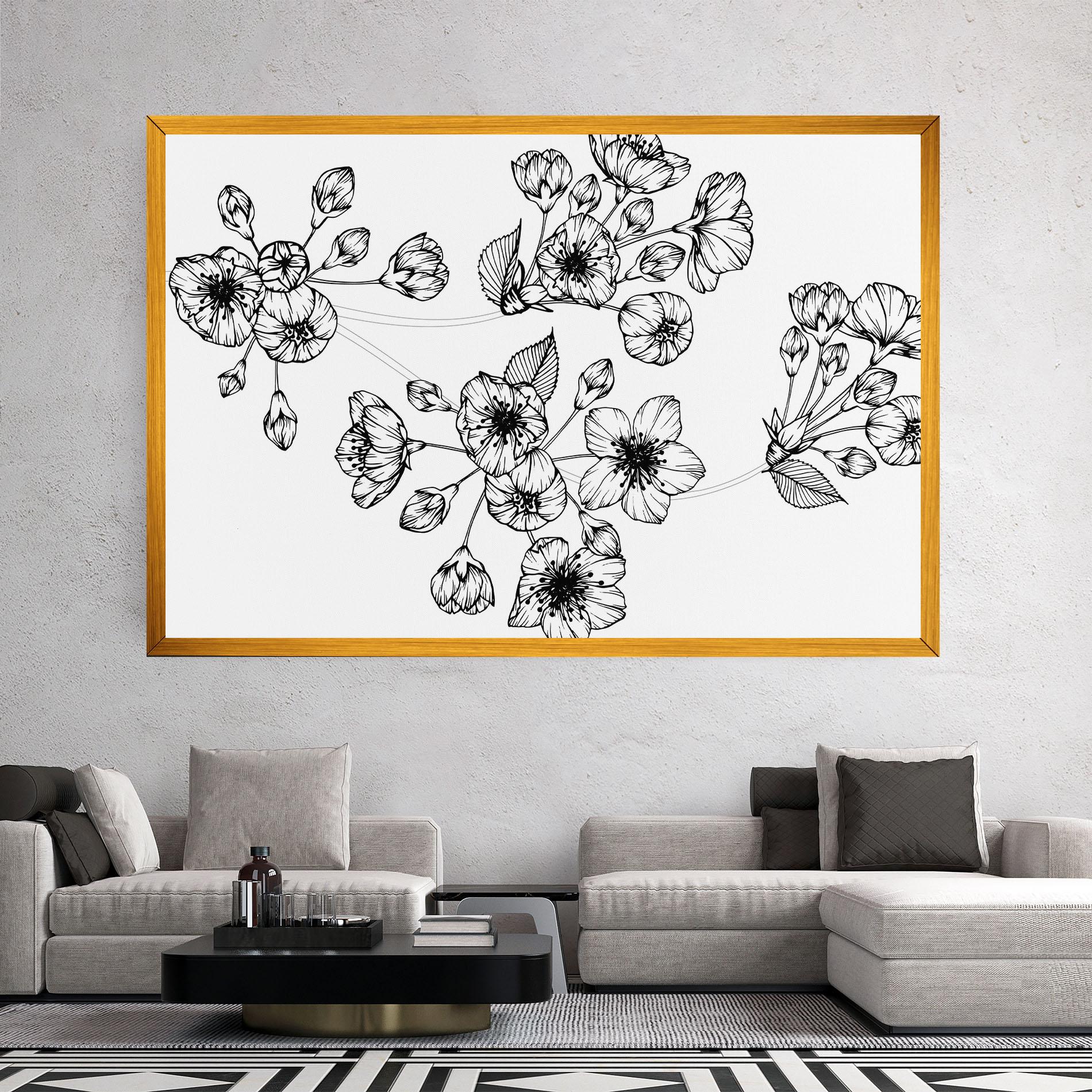 Leinwandbild Sakura Line mockup 2