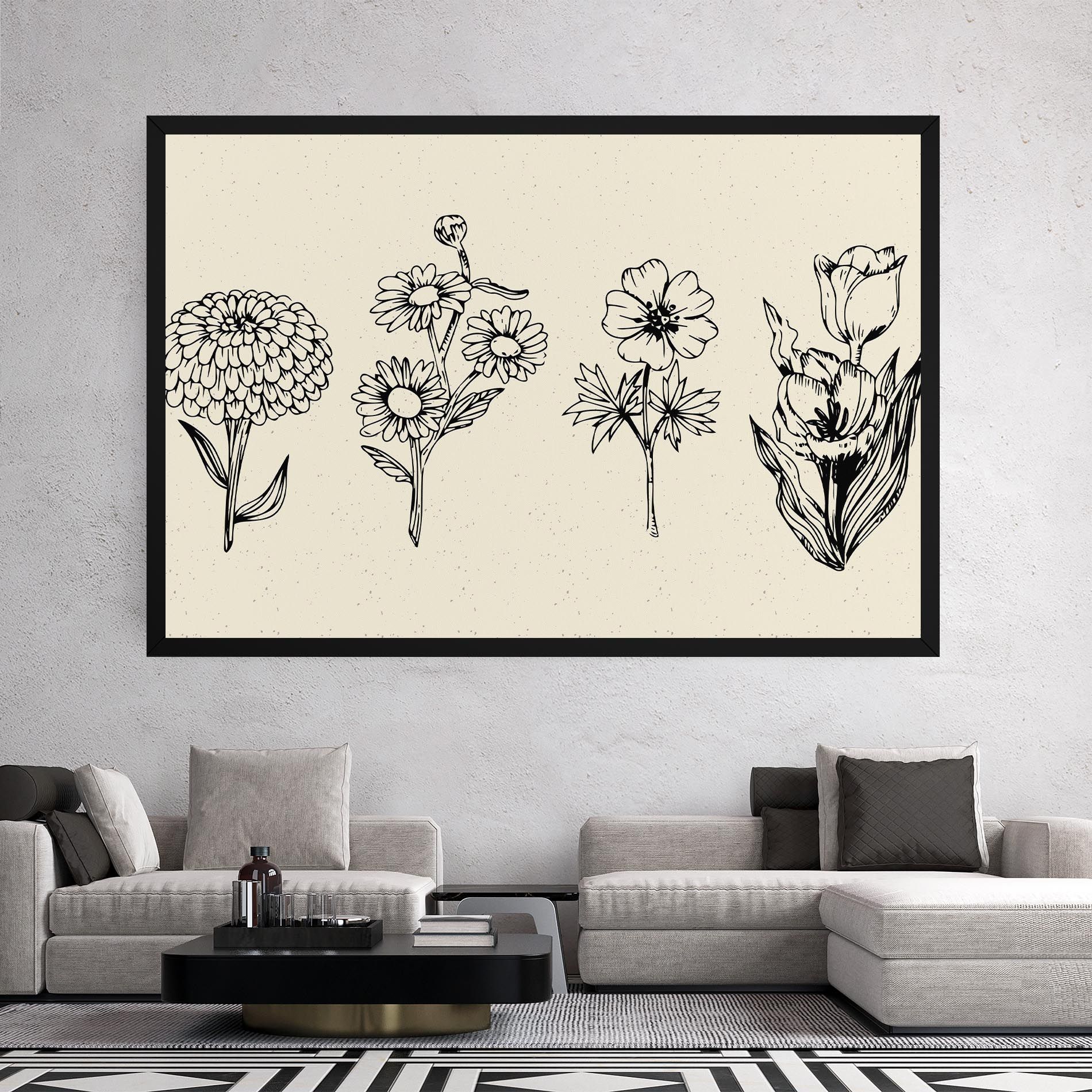 Black Line Cream mockup 2