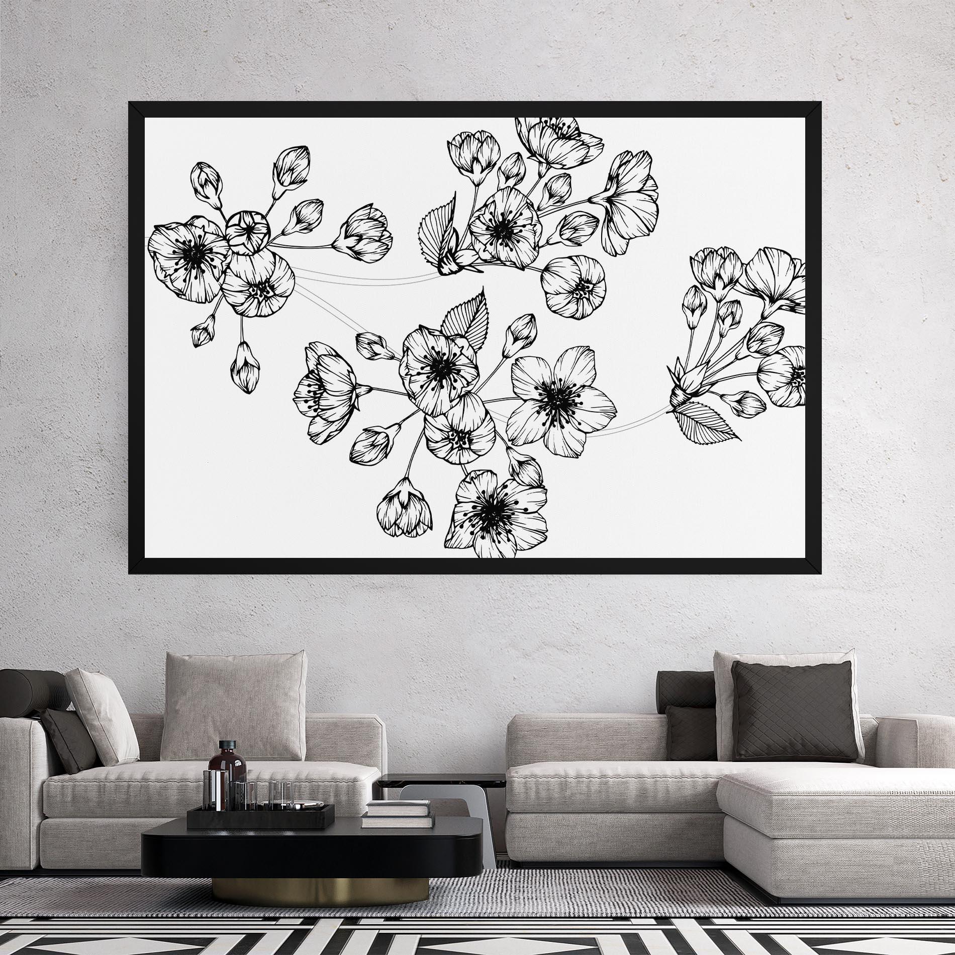 Leinwandbild Sakura Line mockup 2