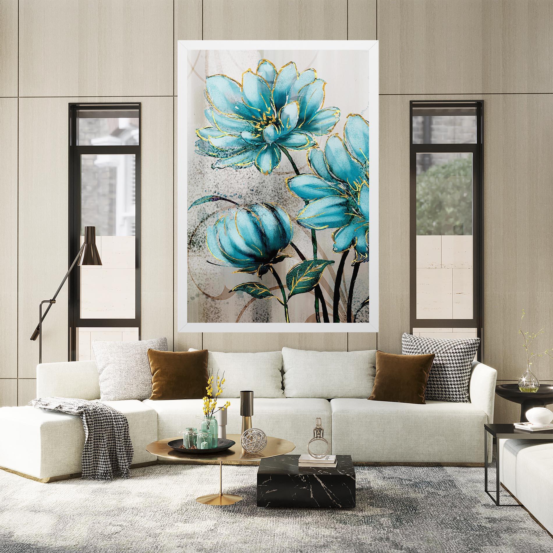 Leinwandbild Bujori Albastri mockup 2