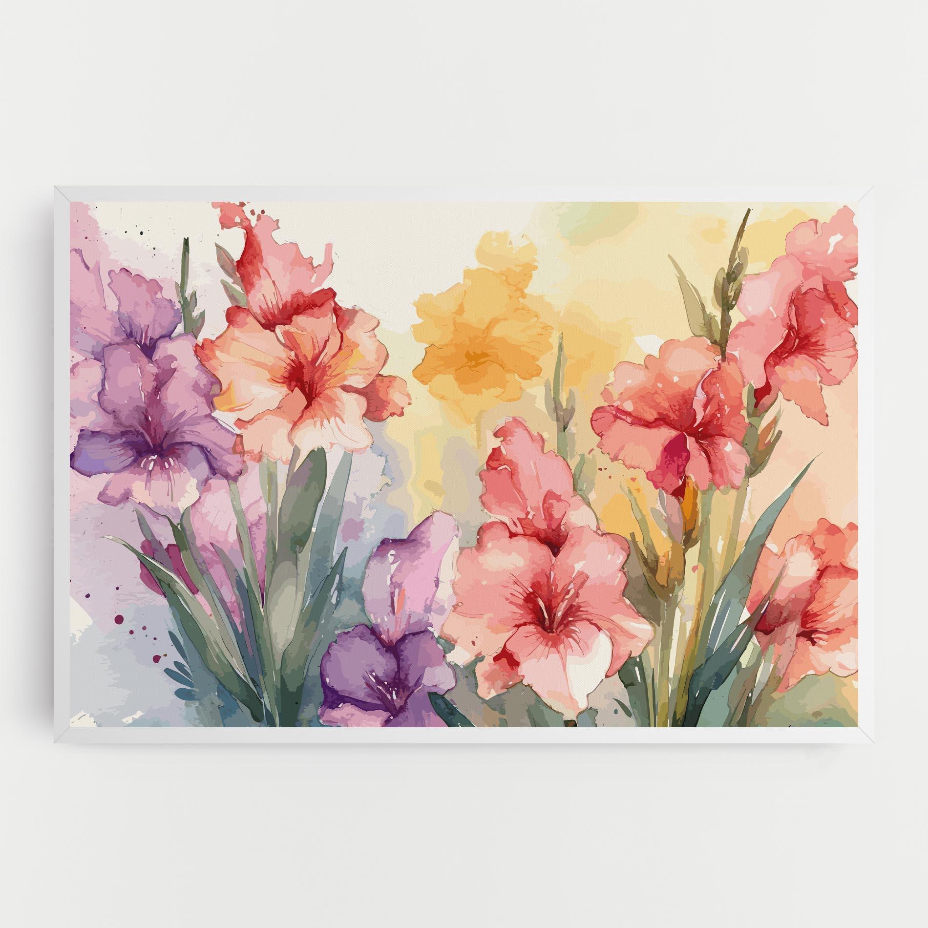 Leinwandbild Exotic Watercolor mockup 0