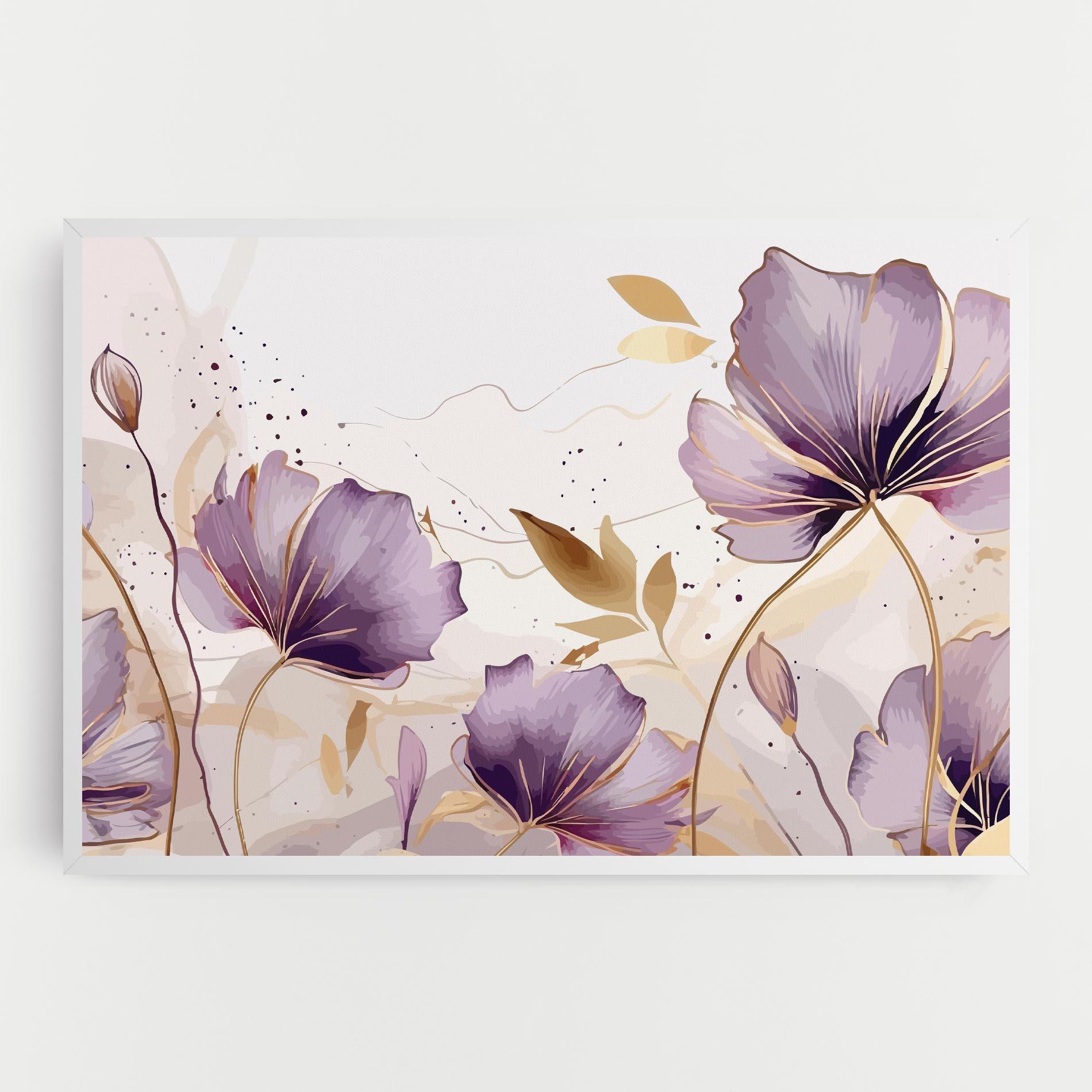 Leinwandbild Purple Gold Exotic mockup 0