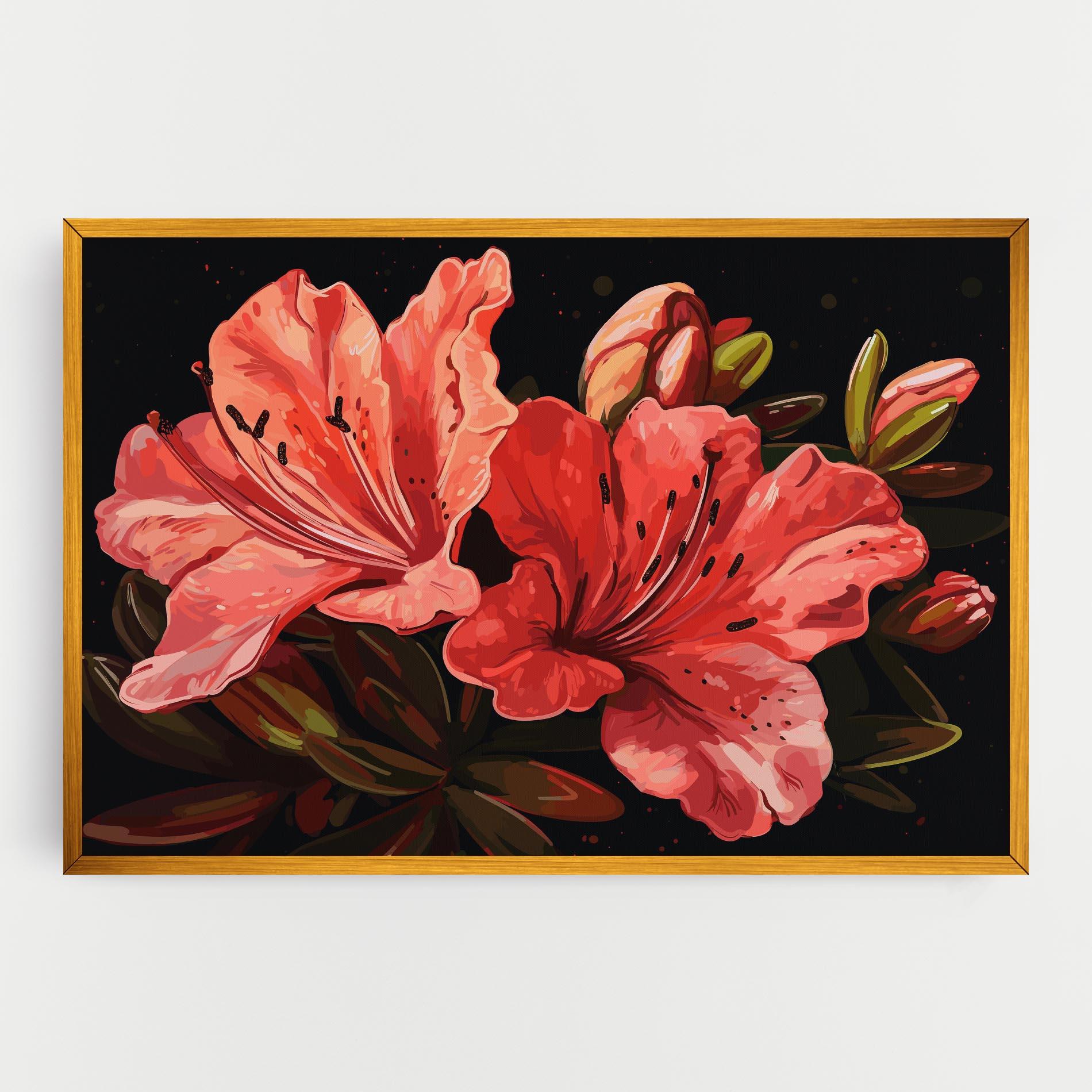 Leinwandbild Art Exotic Flower mockup 0