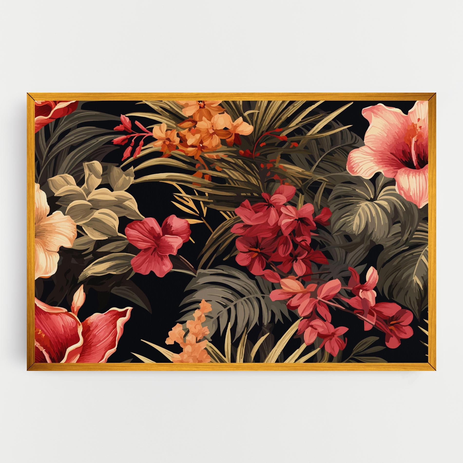 Leinwandbild Exotic Flower Plant mockup 0