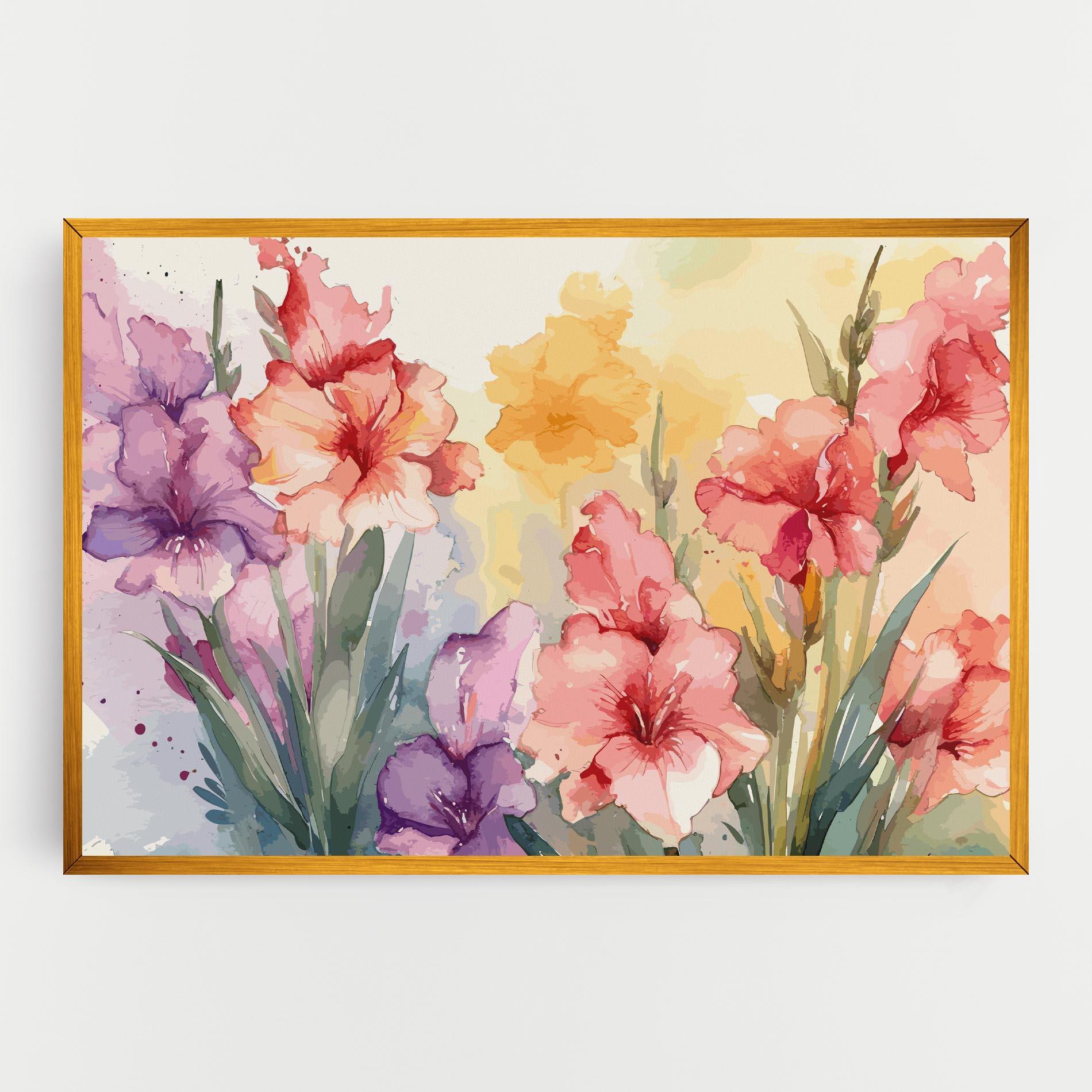 Leinwandbild Exotic Watercolor mockup 0