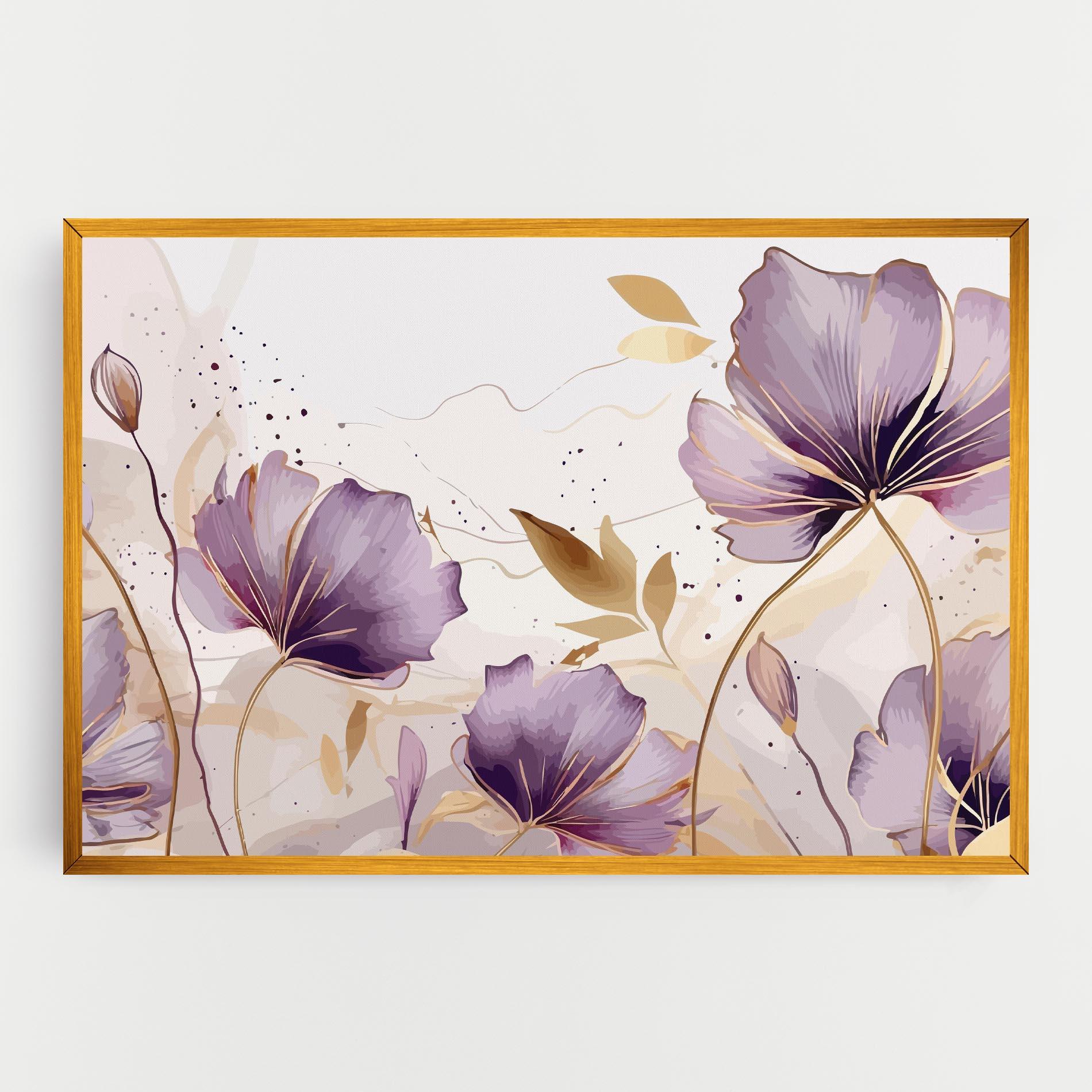 Leinwandbild Purple Gold Exotic mockup 0