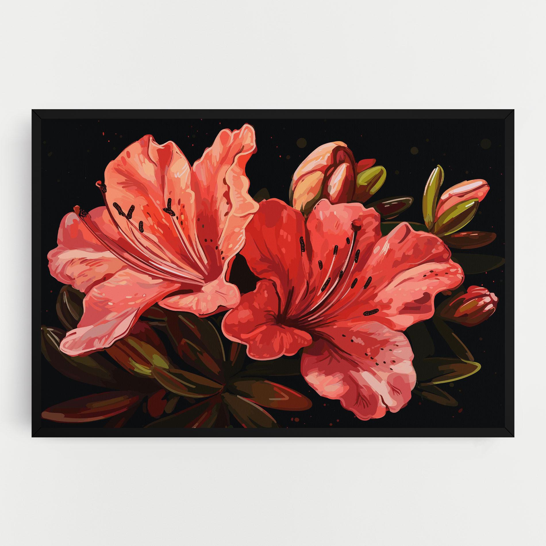 Leinwandbild Art Exotic Flower mockup 0