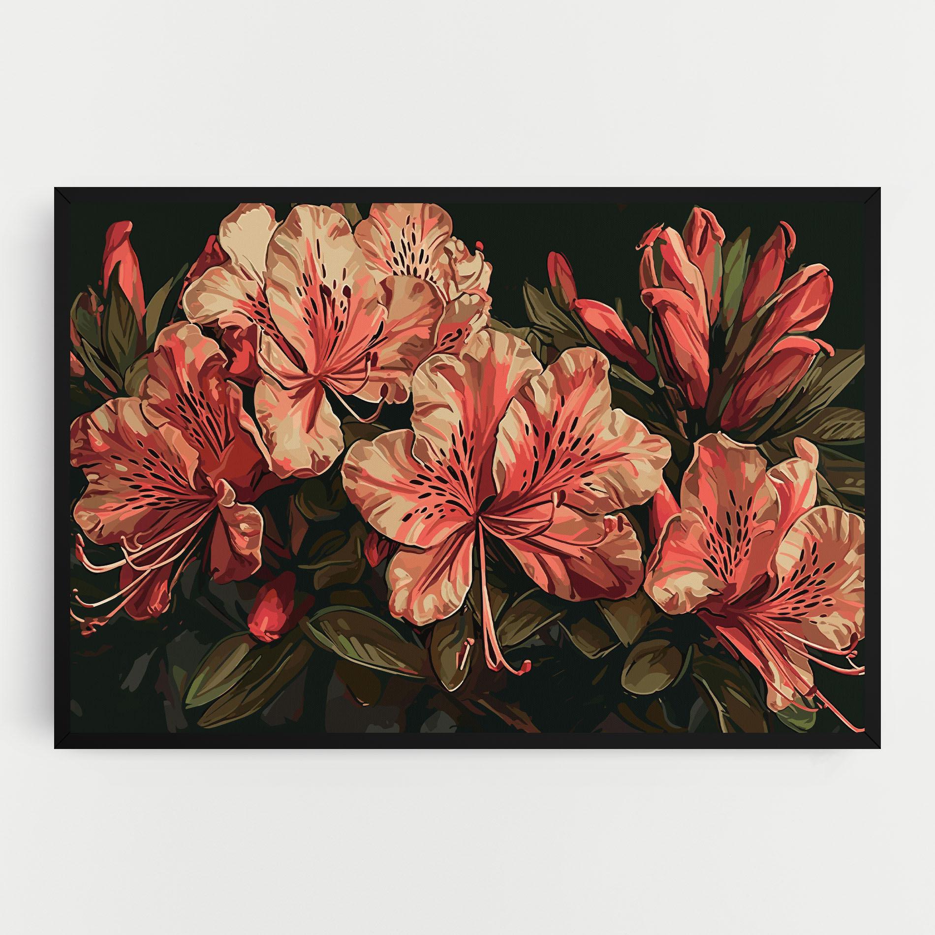 Leinwandbild Cream Exotic Art mockup 0