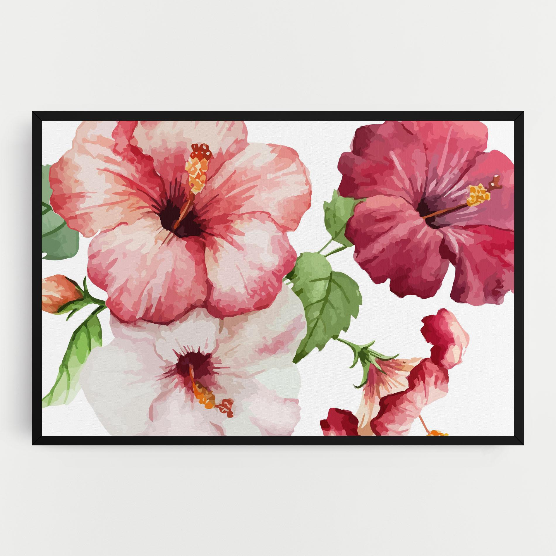 Leinwandbild Exotic Flower Paint mockup 0