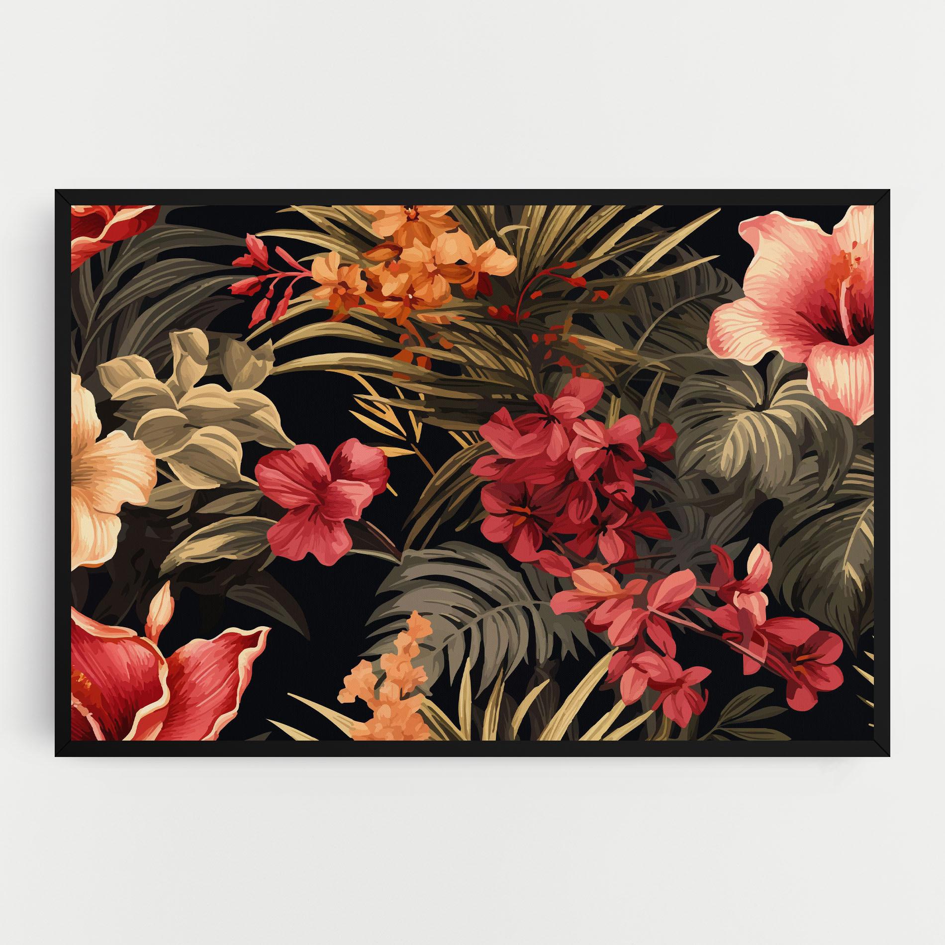 Leinwandbild Exotic Flower Plant mockup 0