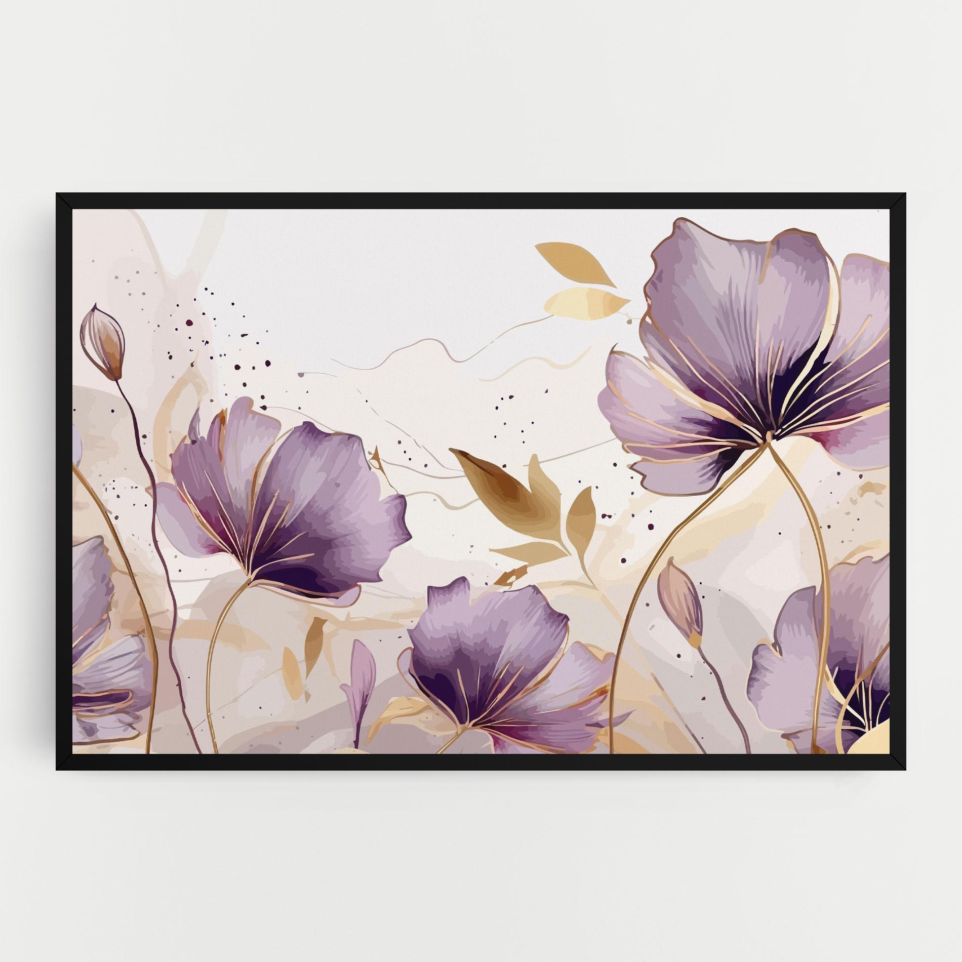 Leinwandbild Purple Gold Exotic mockup 0