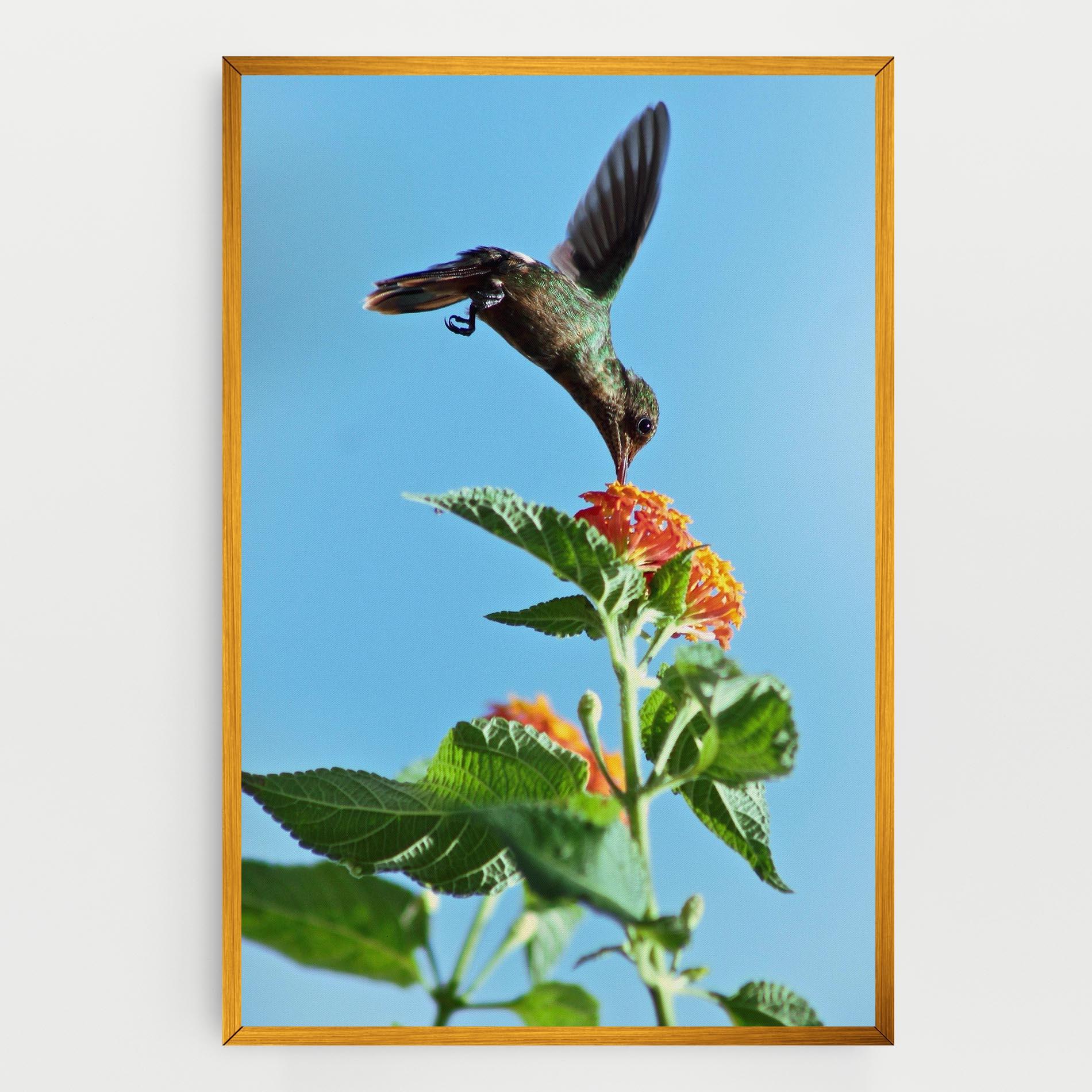 Leinwandbild Bird Exotic Flower mockup 0