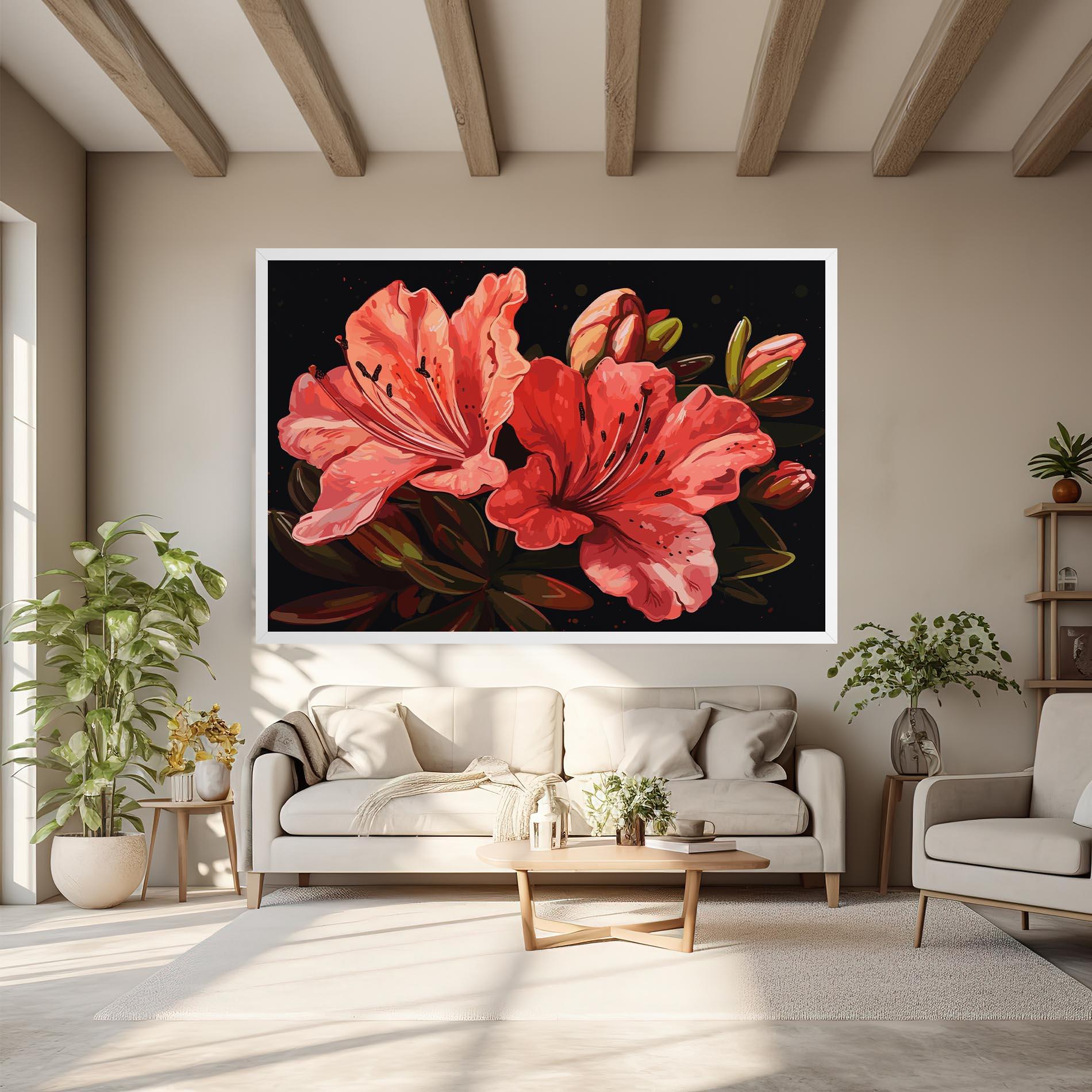 Leinwandbild Art Exotic Flower mockup 6