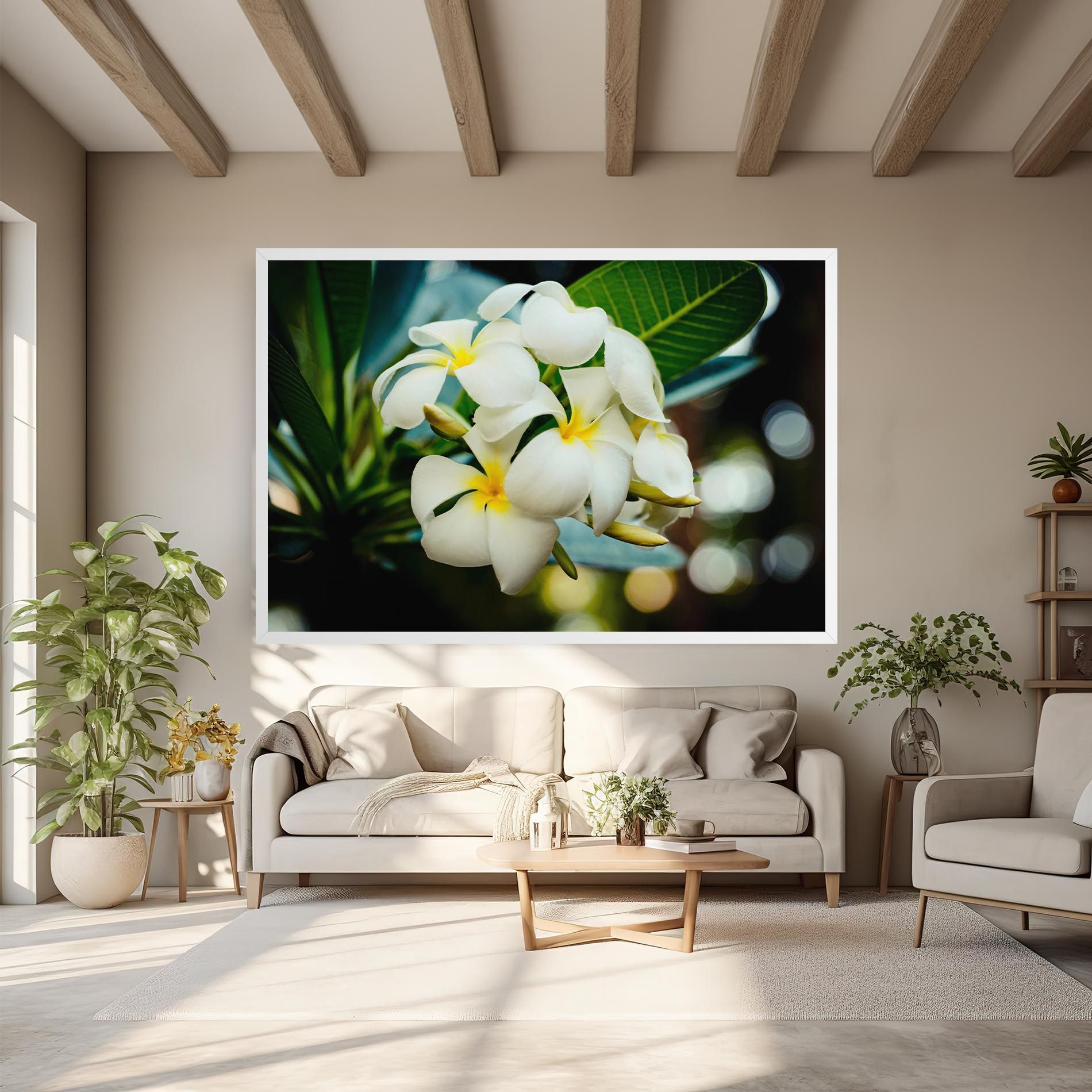 Beautiful White Exotic mockup 6