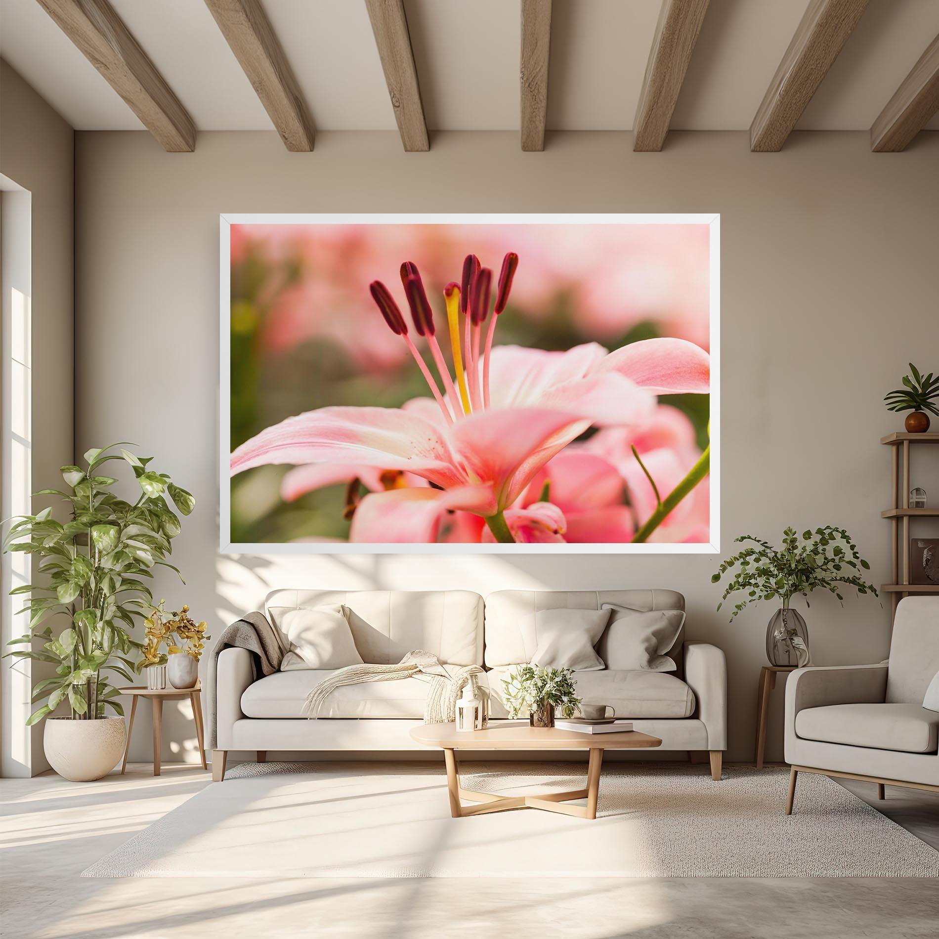 Leinwandbild Flower mockup 6